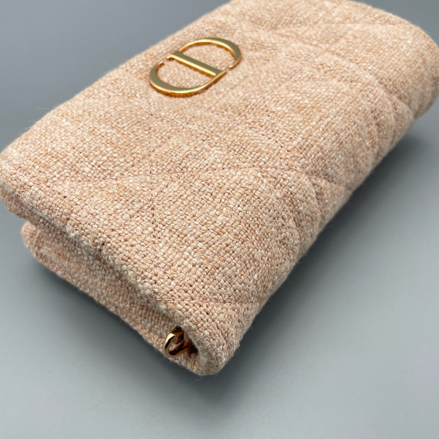 Dior - Caro Mini Chain Bag - Linen - Pink - (mini)