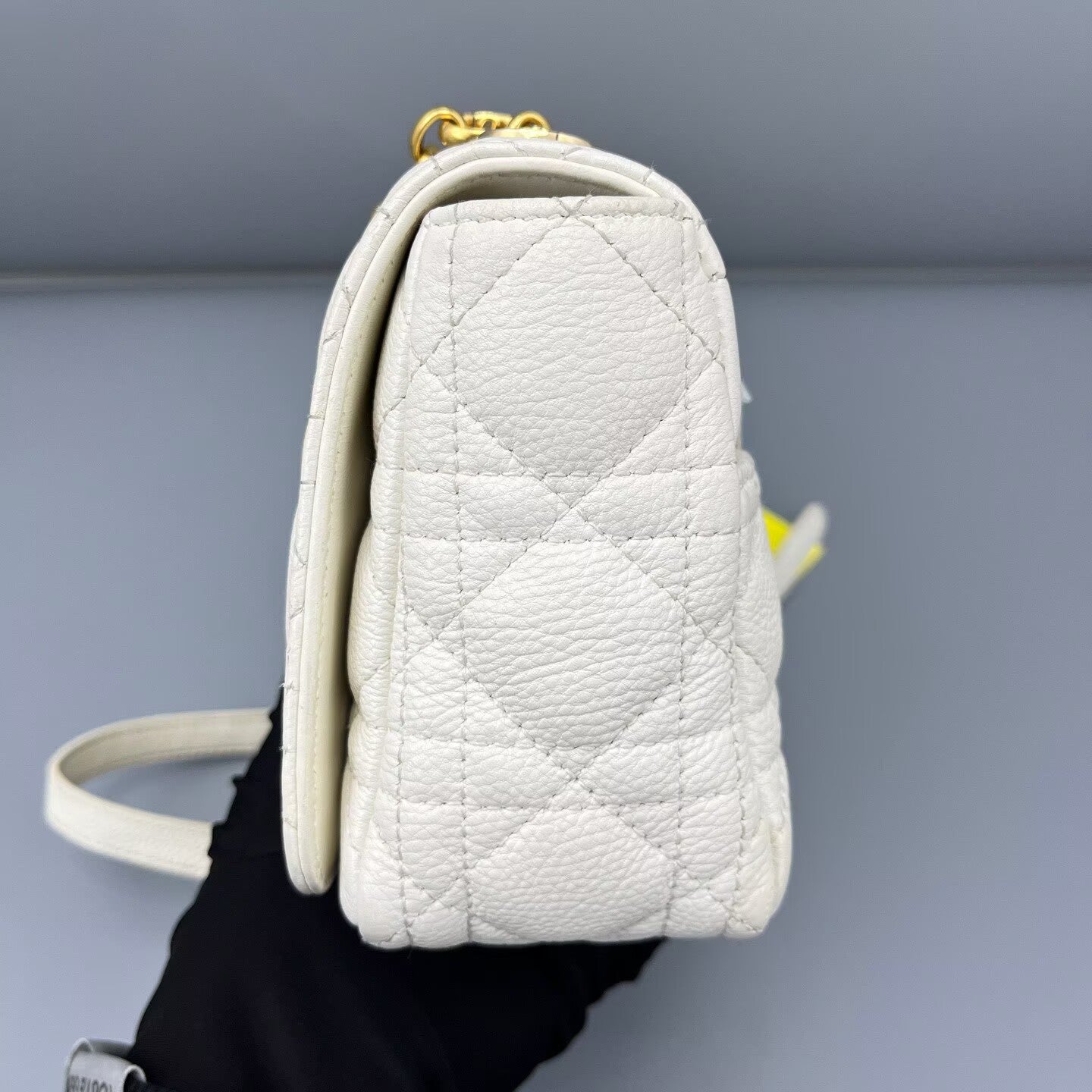 Dior - Caro Mini - Grained leather - White - (mini)