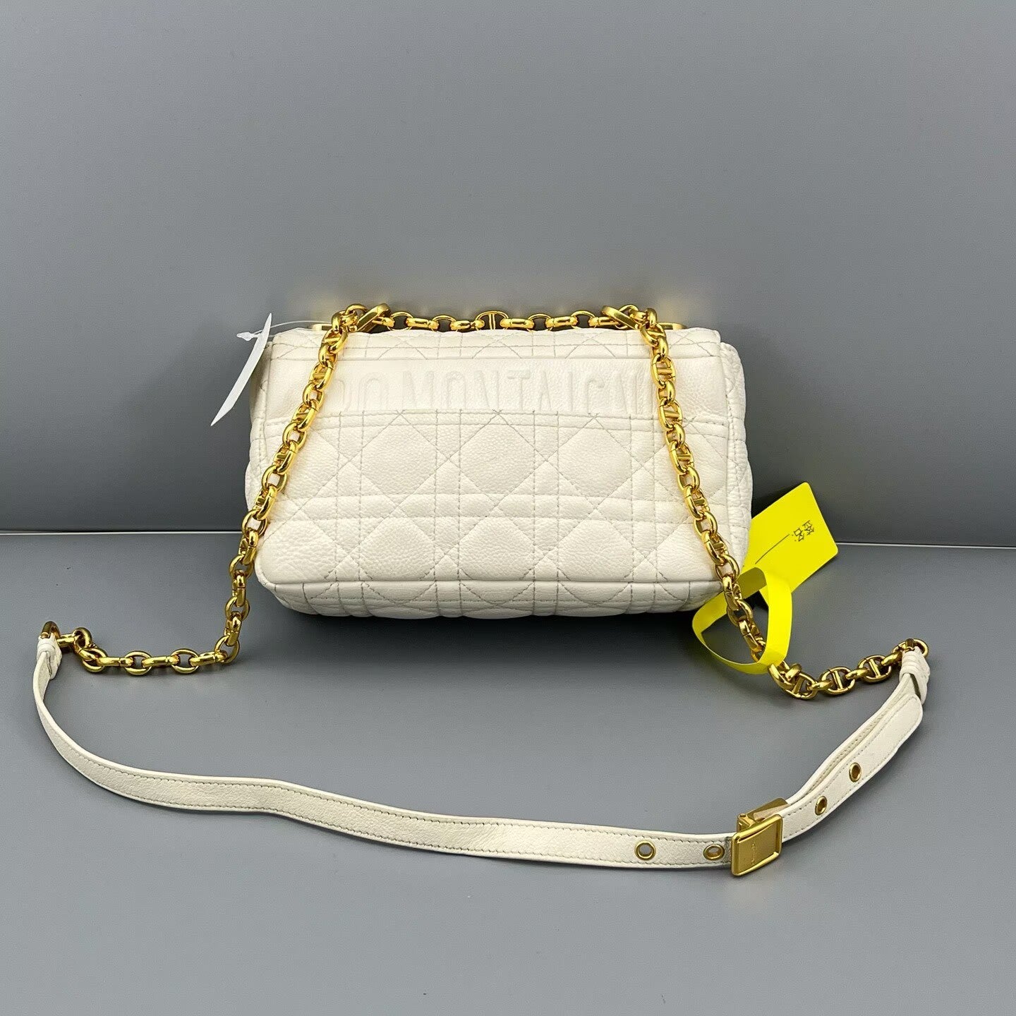 Dior - Caro Mini - Grained leather - White - (mini)