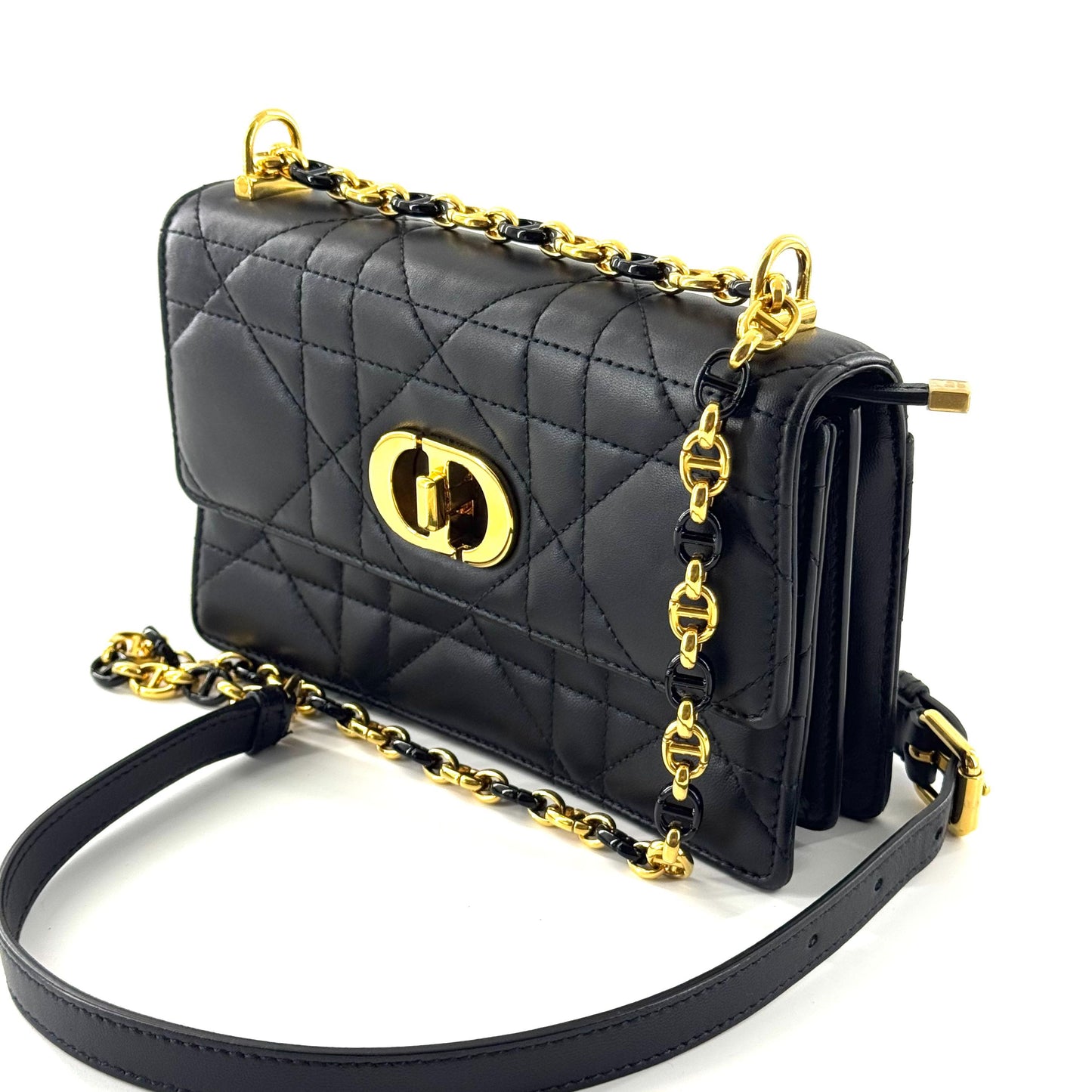 Dior - Caro Mini - Lambskin leather - Black - (mini)
