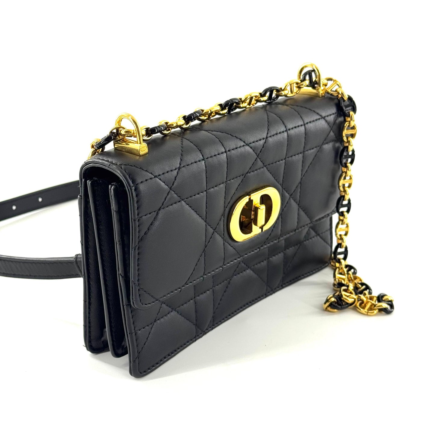 Dior - Caro Mini - Lambskin leather - Black - (mini)