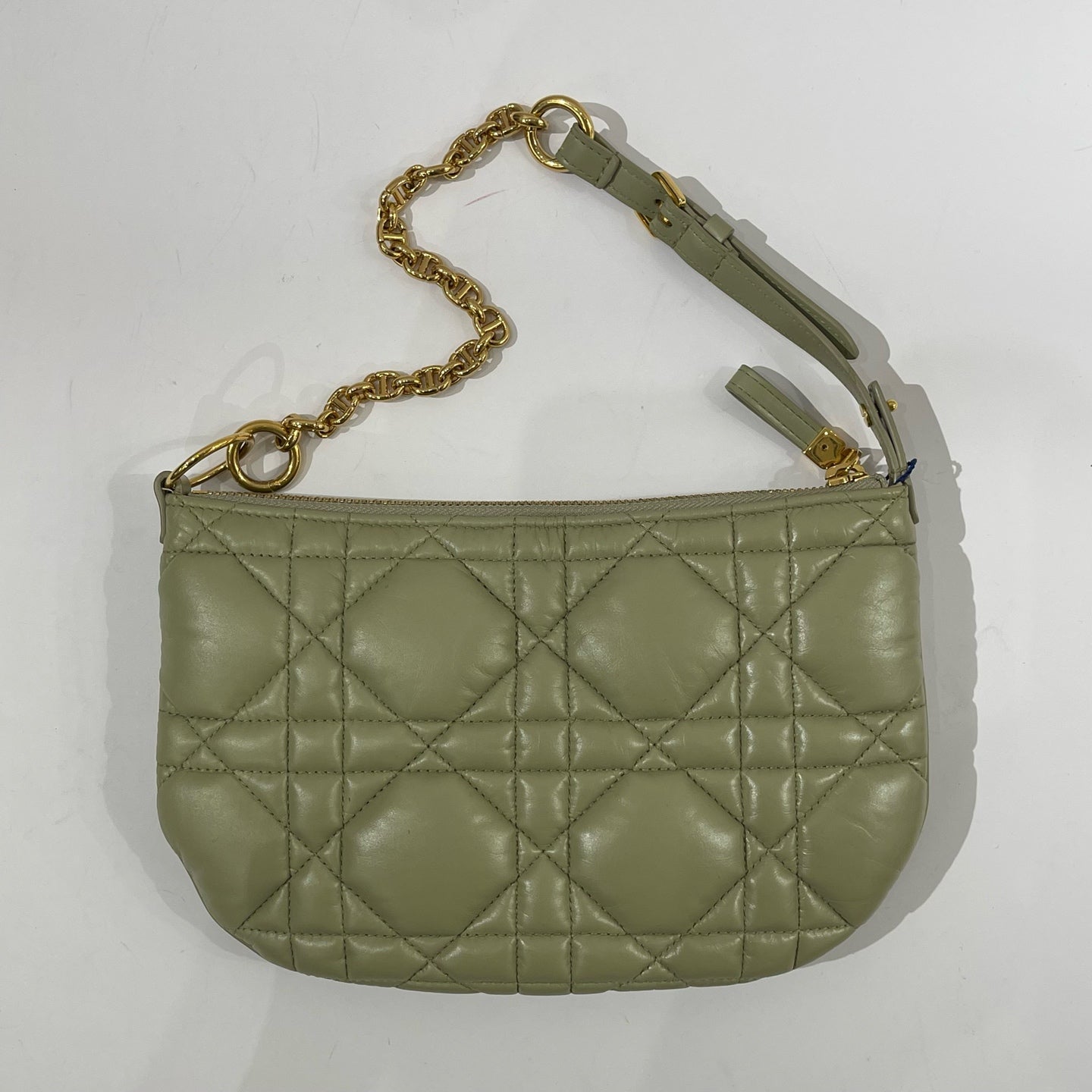 Dior - Caro Mini Pouch - Leather - Green - (mini)