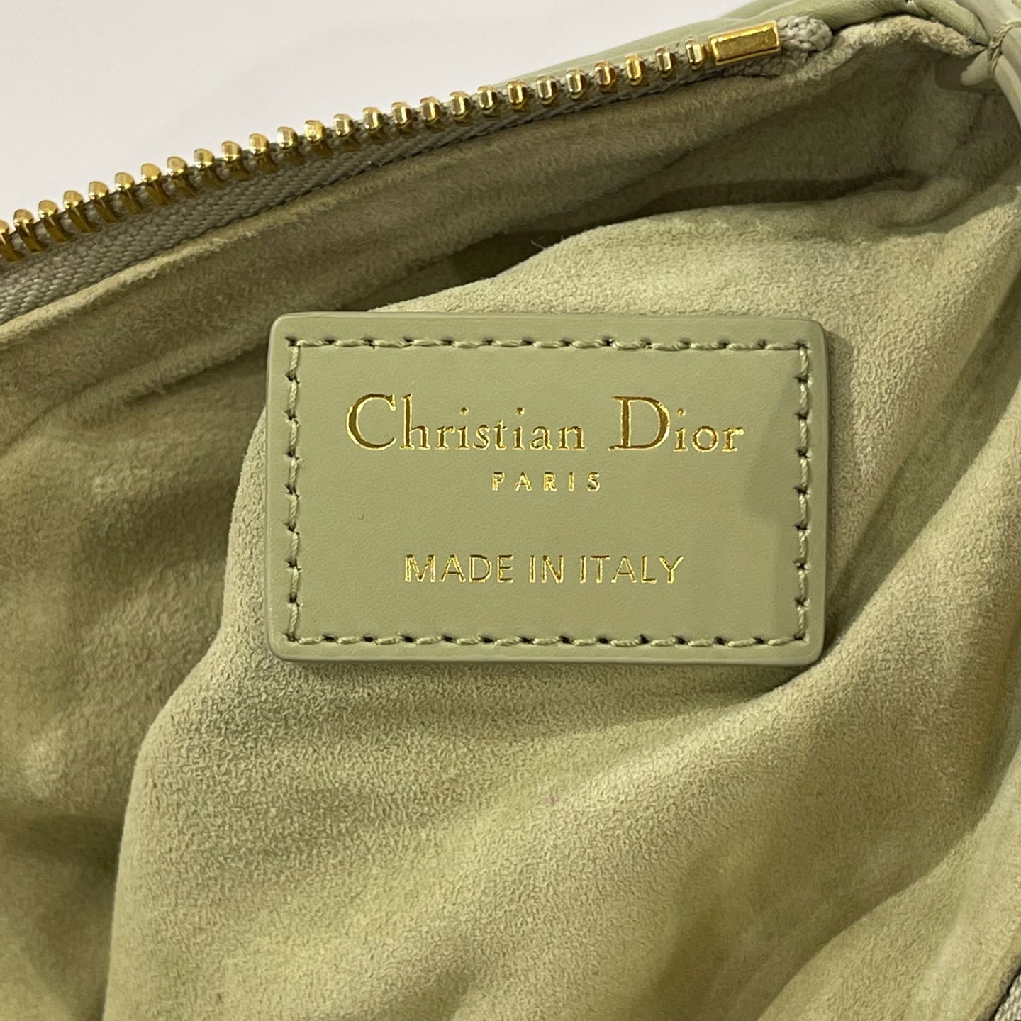 Dior - Caro Mini Pouch - Leather - Green - (mini)