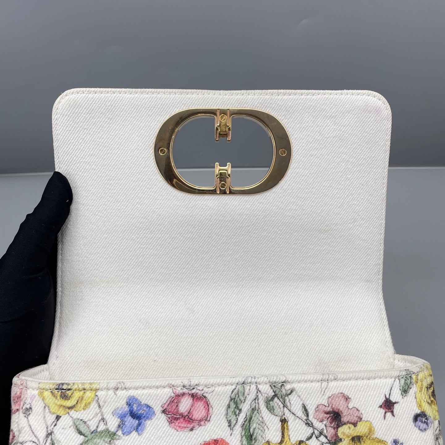 Dior - Caro Small Floral - Canvas with floral print - Multicolour - (Small)