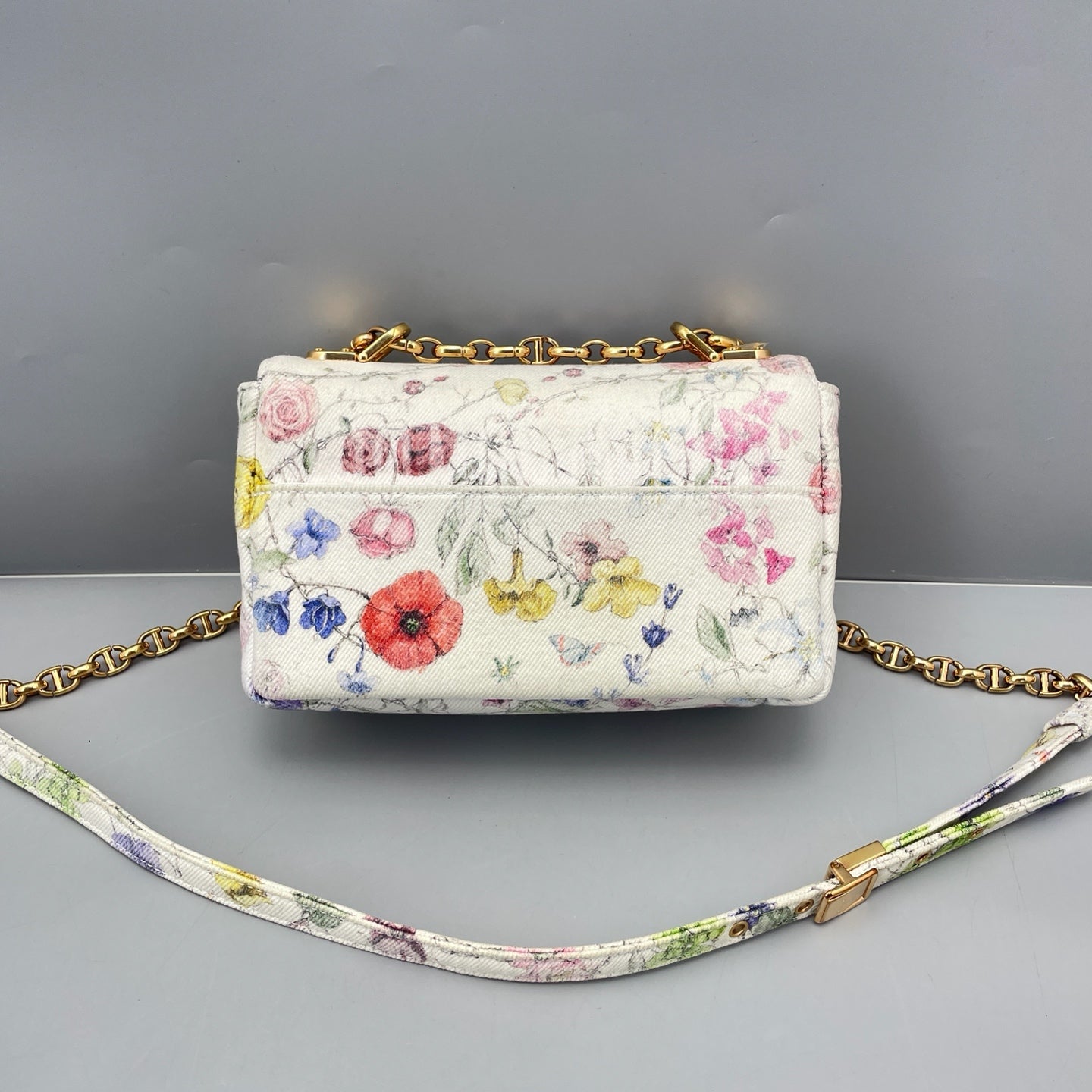 Dior - Caro Small Floral - Canvas with floral print - Multicolour - (Small)