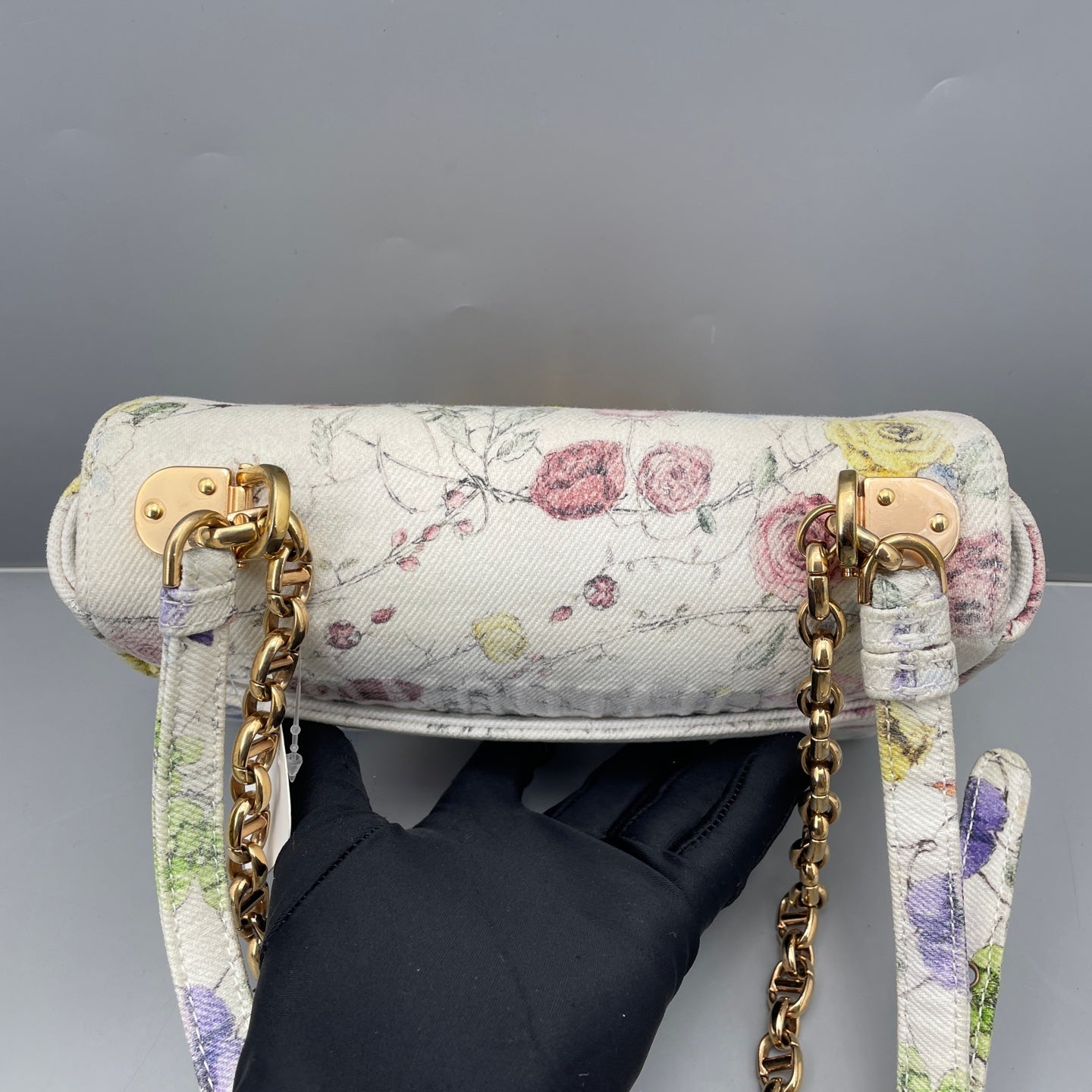 Dior - Caro Small Floral - Canvas with floral print - Multicolour - (Small)