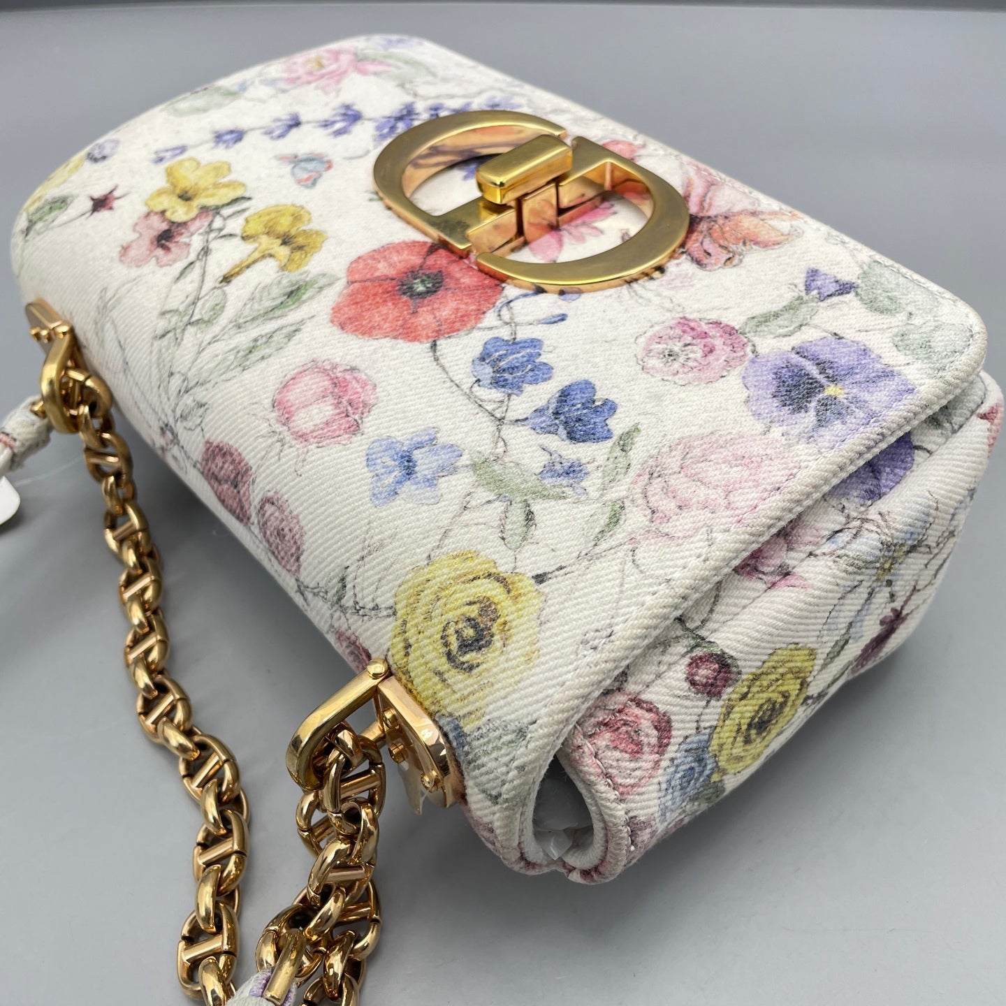 Dior - Caro Small Floral - Canvas with floral print - Multicolour - (Small)