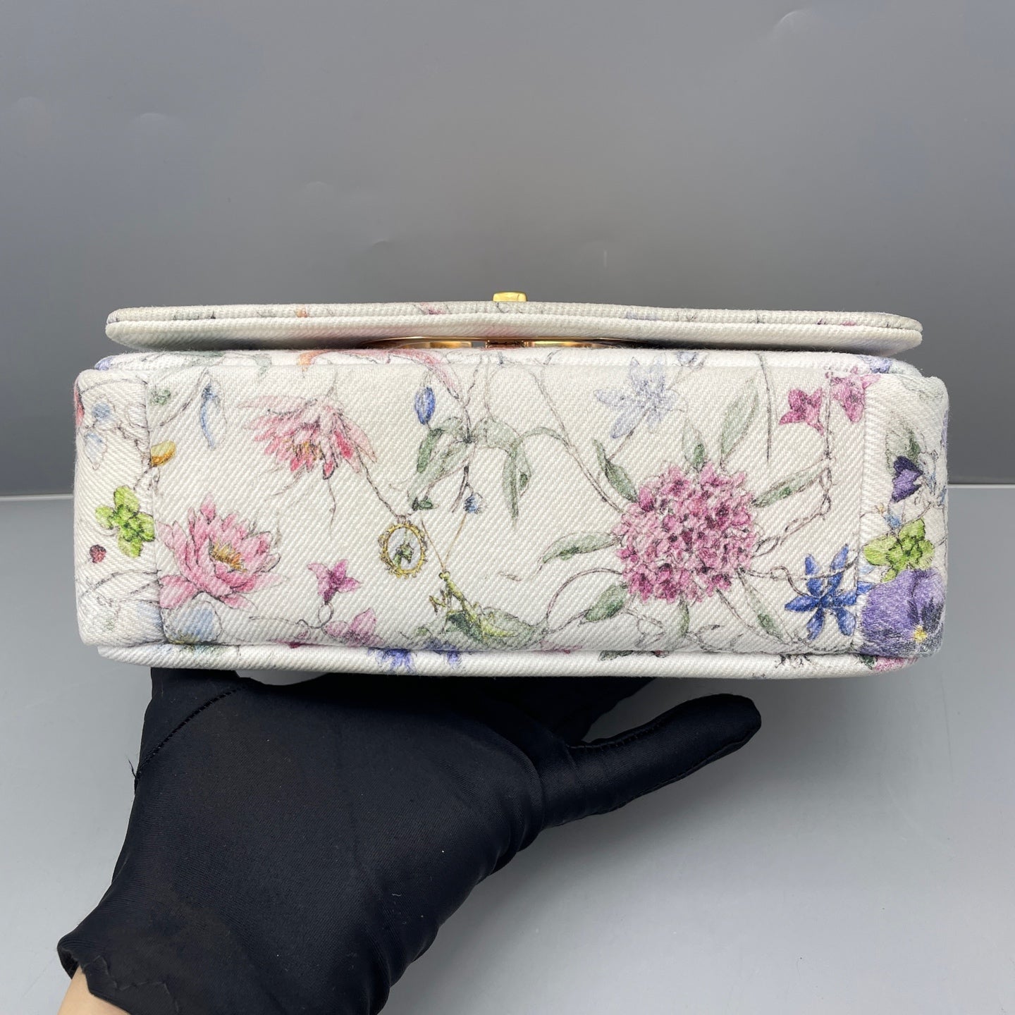 Dior - Caro Small Floral - Canvas with floral print - Multicolour - (Small)