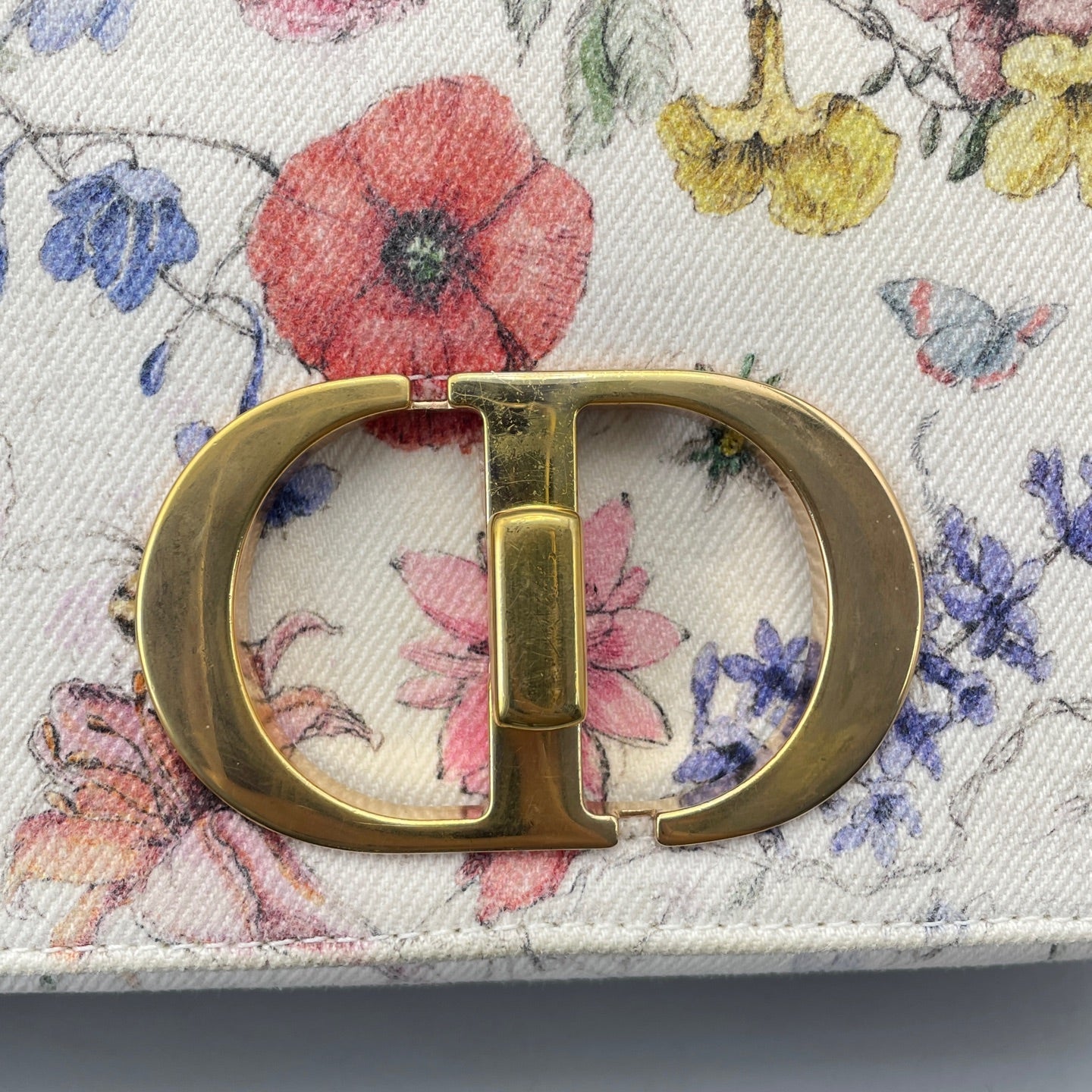 Dior - Caro Small Floral - Canvas with floral print - Multicolour - (Small)