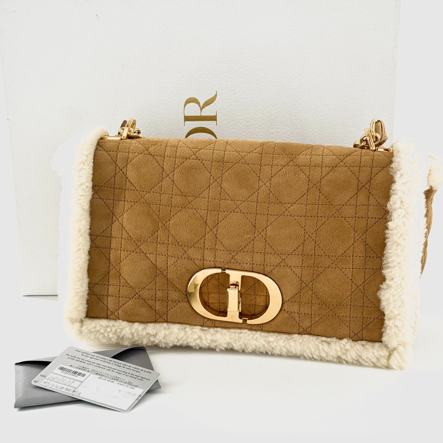 Dior - Caro Teddy Cannage - Fur - Other - Camel
