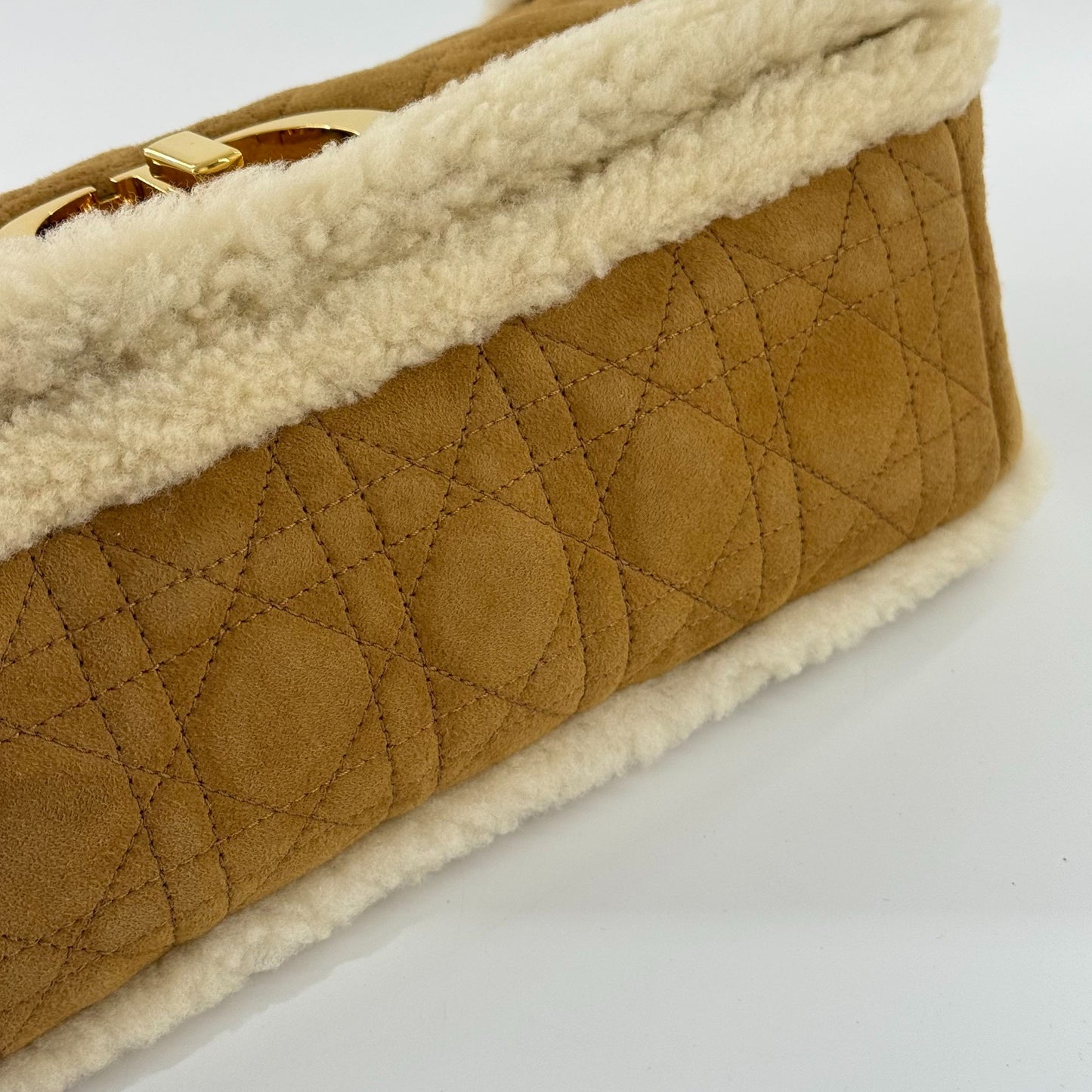 Dior - Caro Teddy Cannage - Fur - Other - Camel