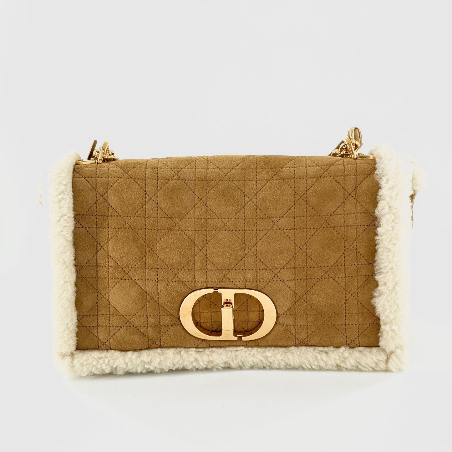 Dior - Caro Teddy Cannage - Fur - Other - Camel