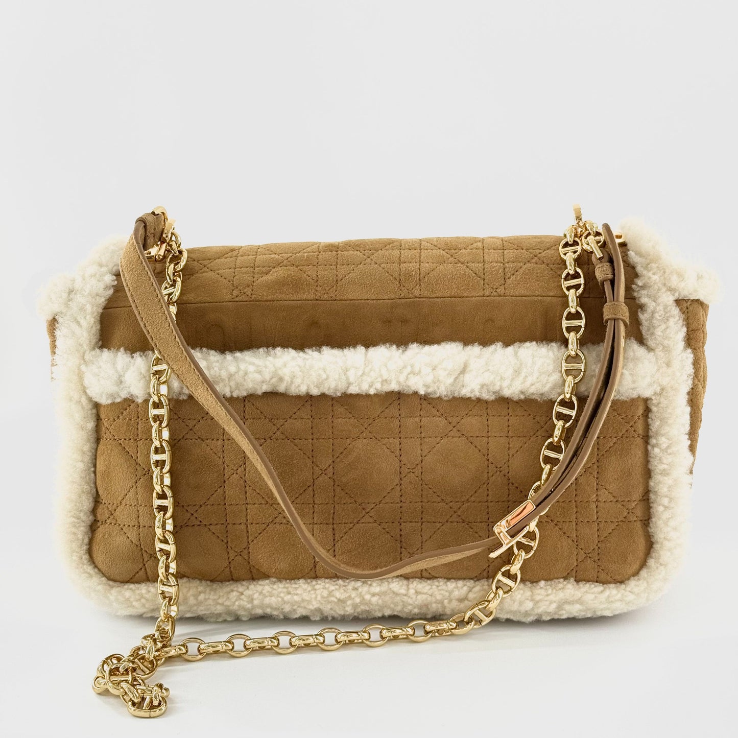 Dior - Caro Teddy Cannage - Fur - Other - Camel