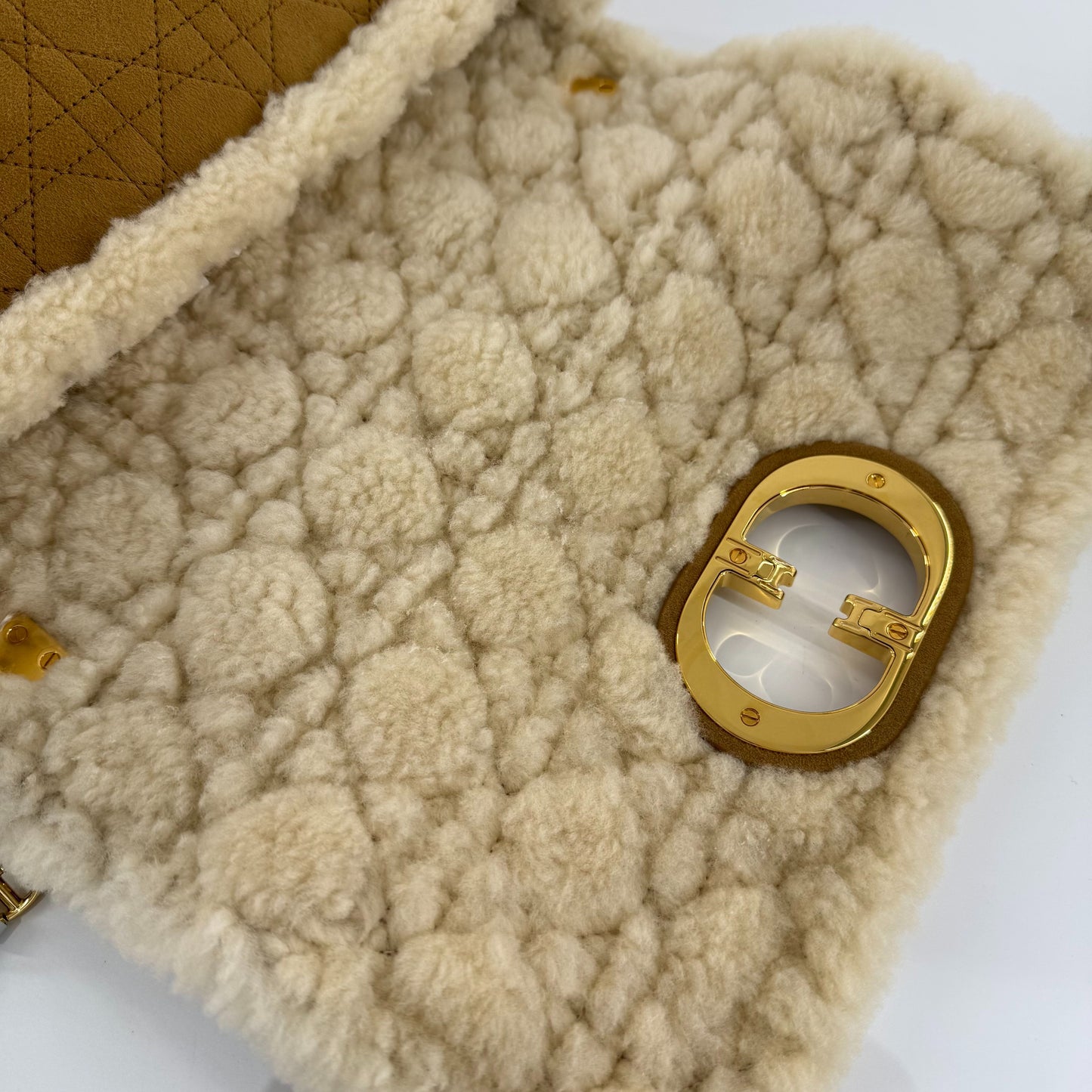 Dior - Caro Teddy Cannage - Fur - Other - Camel