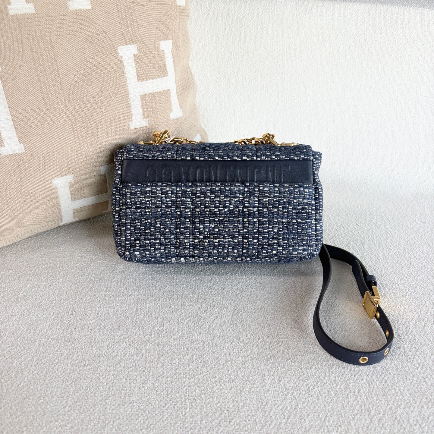 Dior - Caro - Tweed - Blue - (Small)
