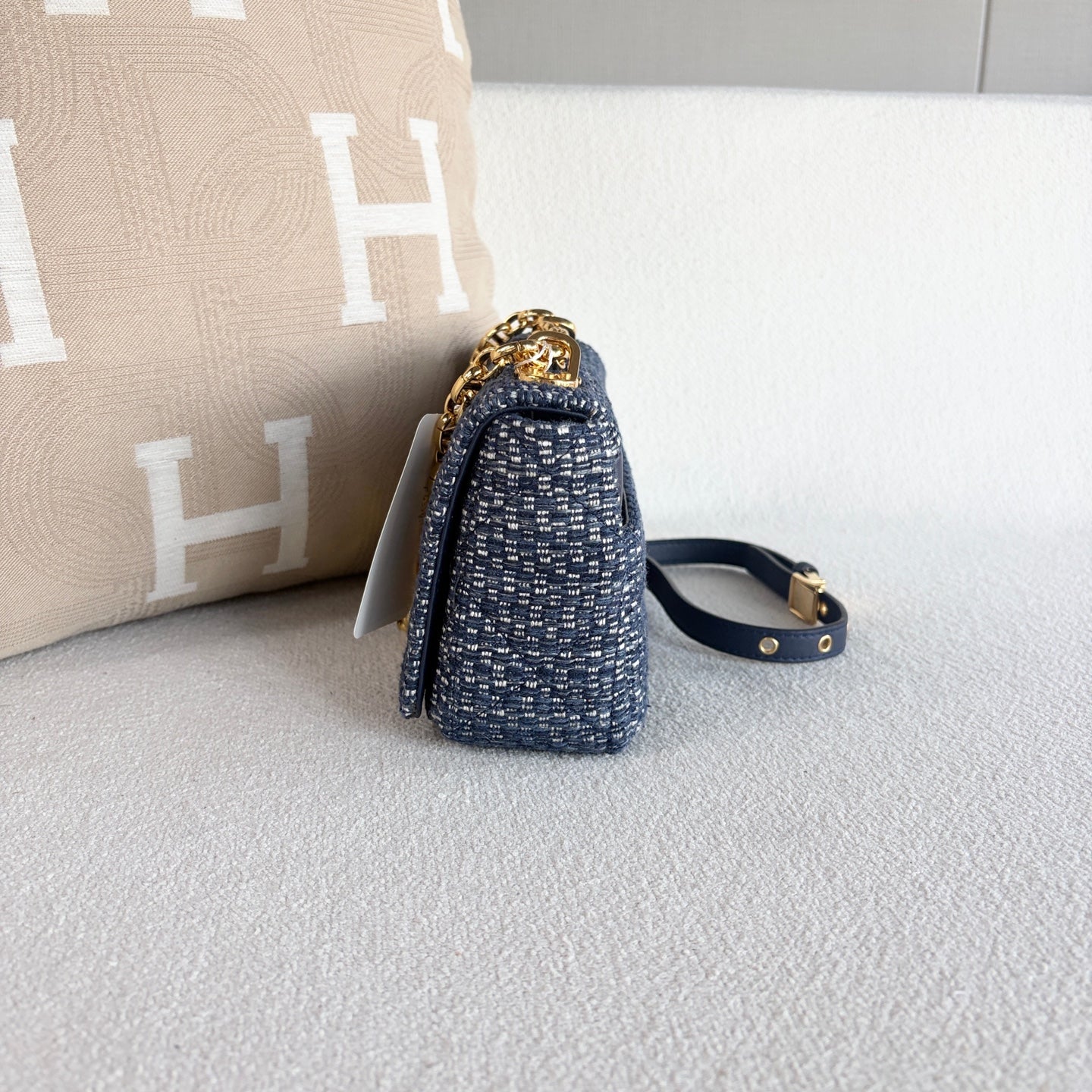 Dior - Caro - Tweed - Blue - (Small)