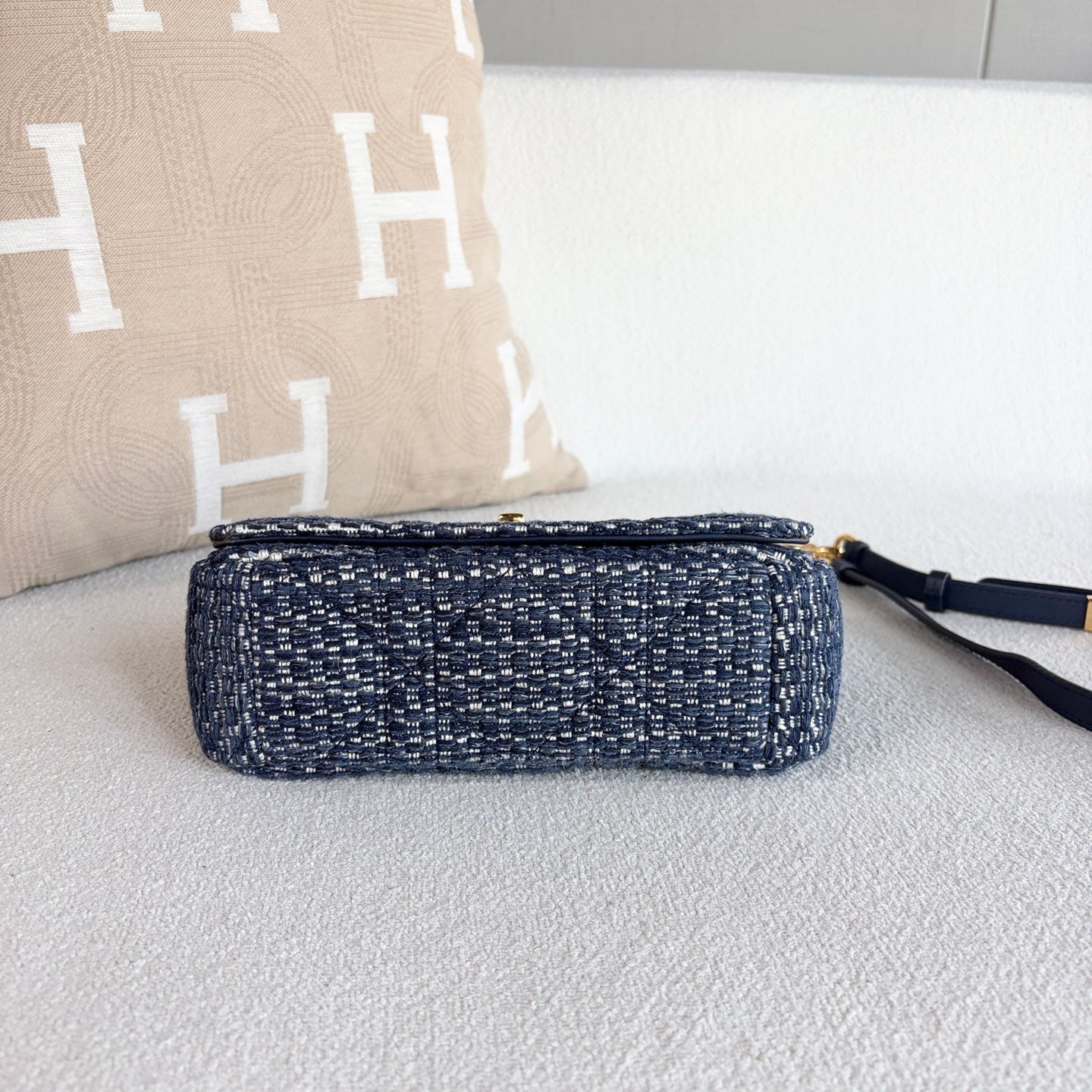 Dior - Caro - Tweed - Blue - (Small)