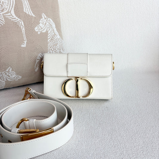 Dior - CD Monogram - Leather - White - (mini)