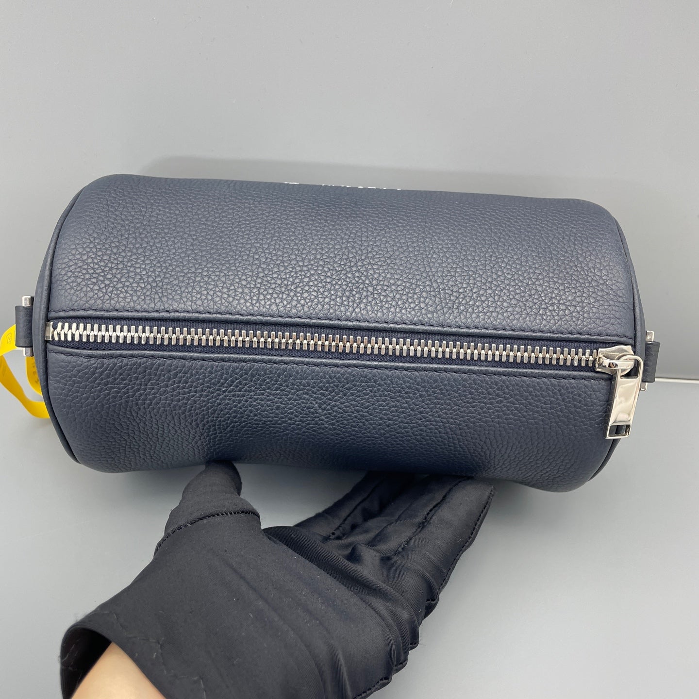 Dior - Christian Dior Atelier Cylinder Bag - Grained leather - Navy Blue - (small)