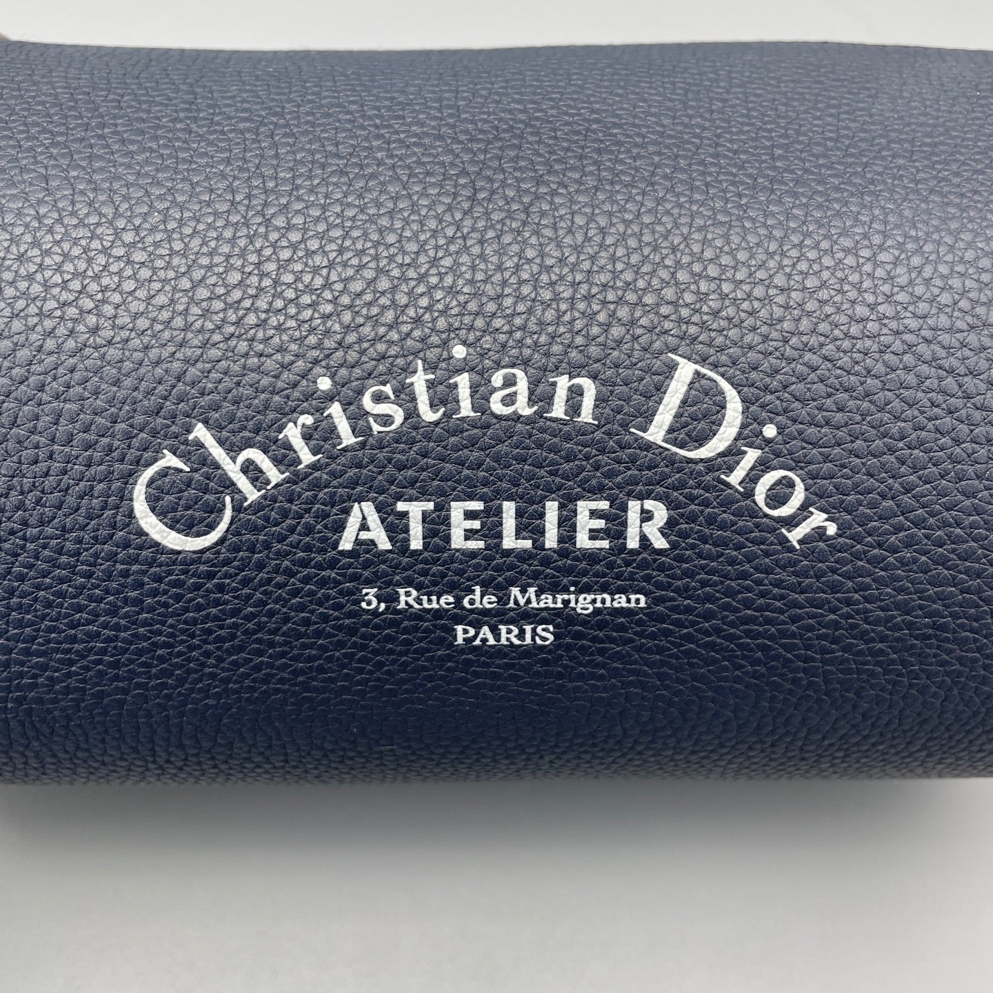 Dior - Christian Dior Atelier Cylinder Bag - Grained leather - Navy Blue - (small)