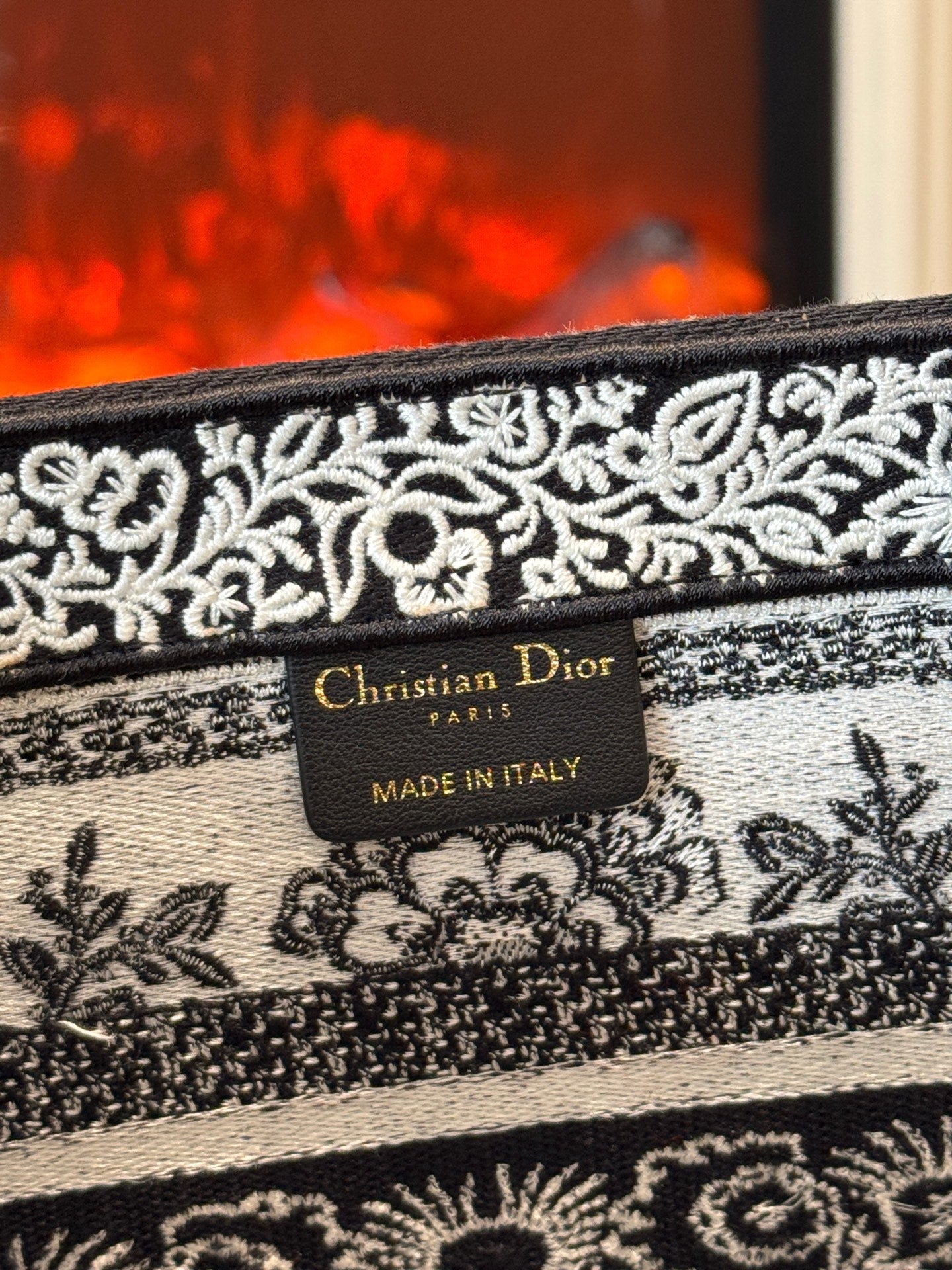 Dior - Christmas Basket Tote Bag - Cloth - Black - (medium)
