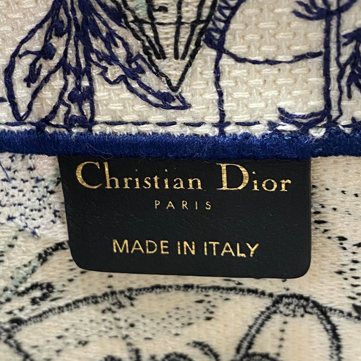 Dior - Constellation Compass Vertical Embroidery Tote Bag - Cloth - Multicolour - (small)