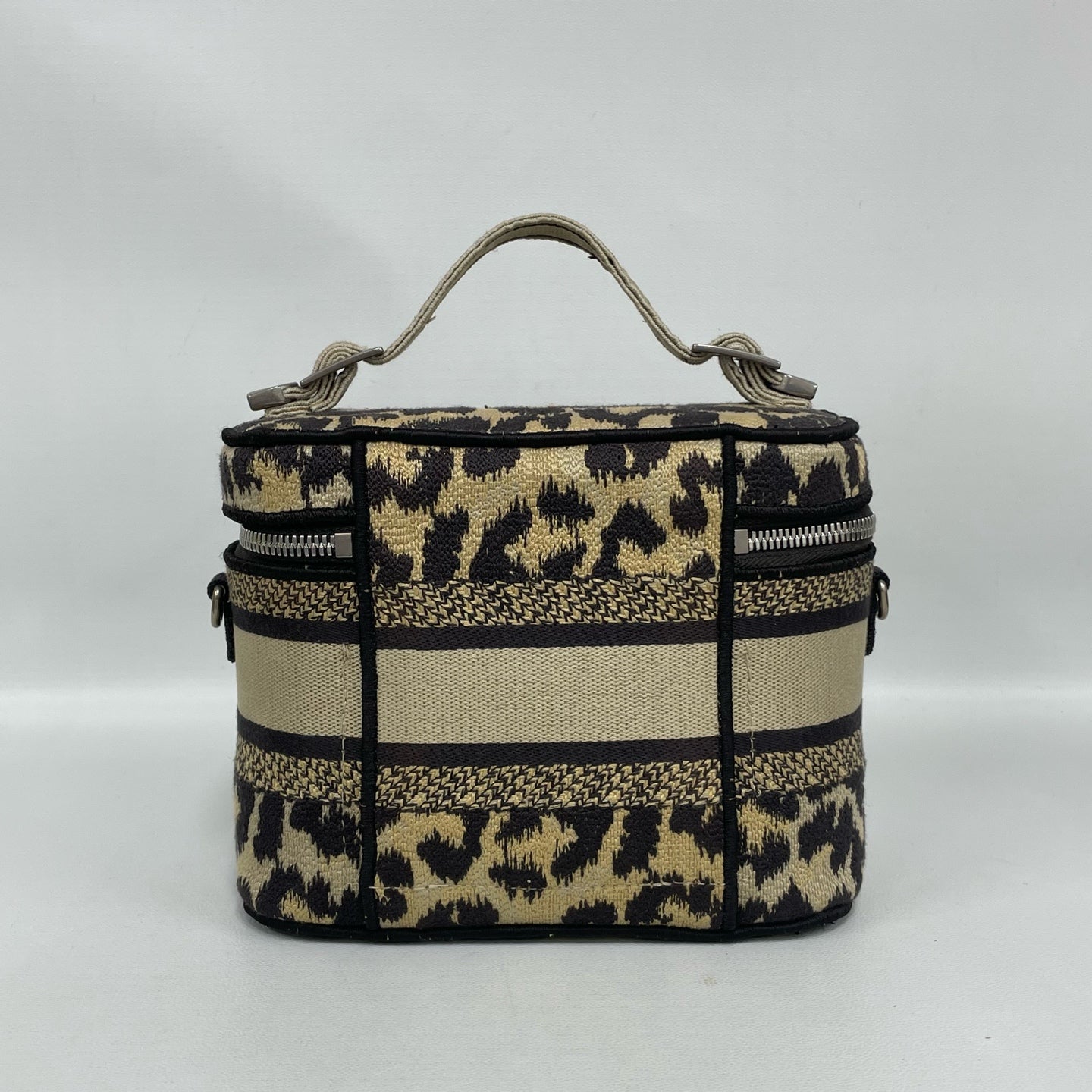 Dior - Cosmetic Box Bag - Canvas - Beige and Black - (mini)