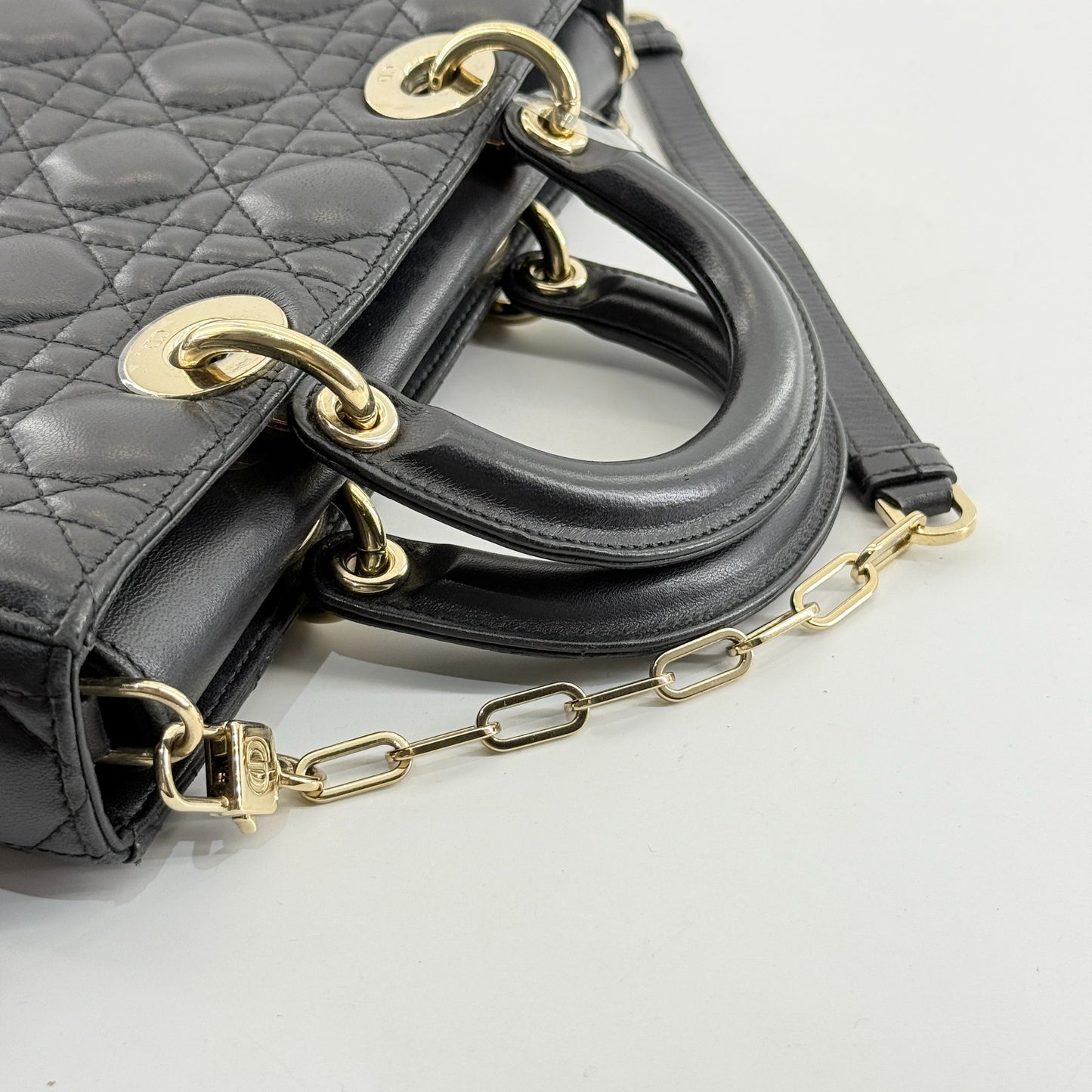 Dior - D-Joy - Leather - Black - (medium)