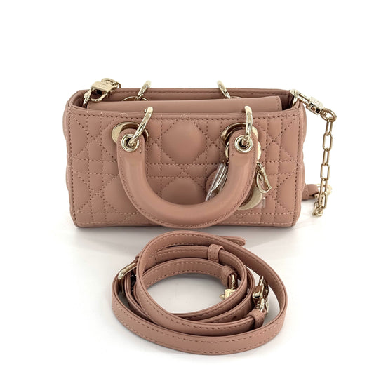Dior - D-Joy Mini - Lambskin leather - Rose Pink - (mini)