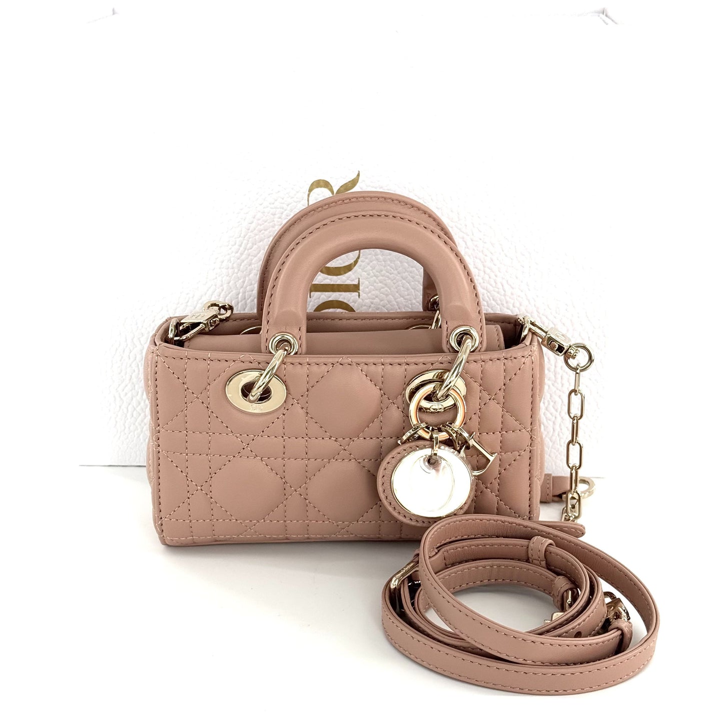 Dior - D-Joy Mini - Lambskin leather - Rose Pink - (mini)