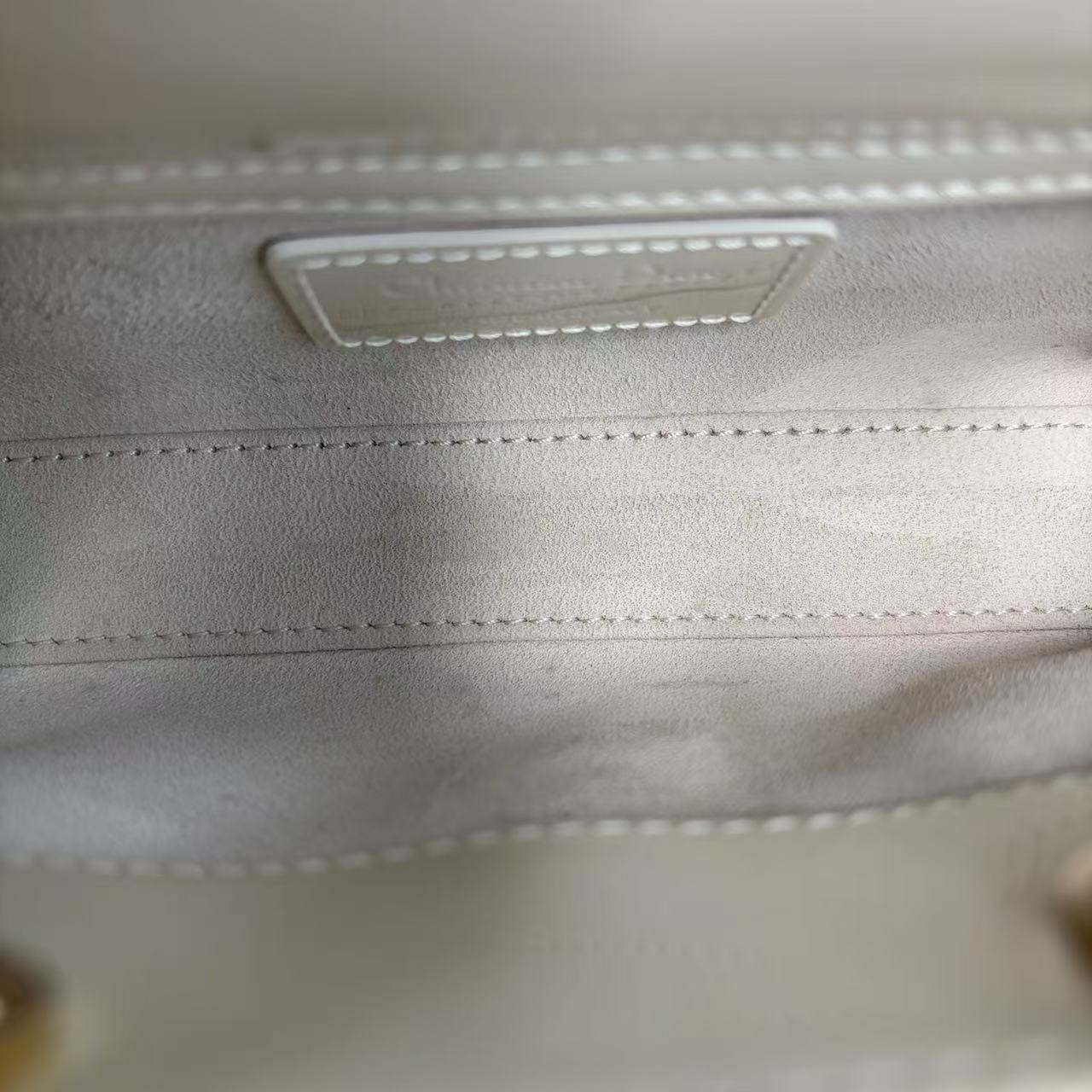 Dior - D-Joy Mini - Patent leather - White - (mini)