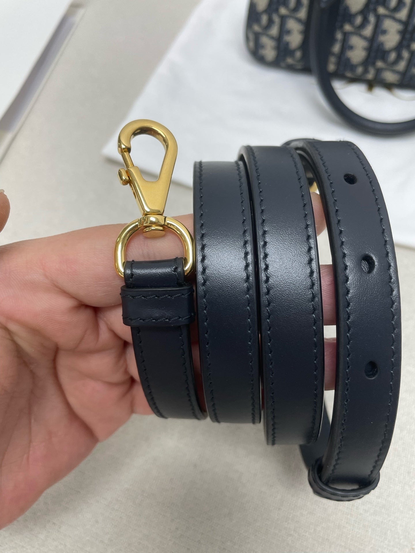 Dior - D-Vibe East-West - Cloth - Navy - (mini)