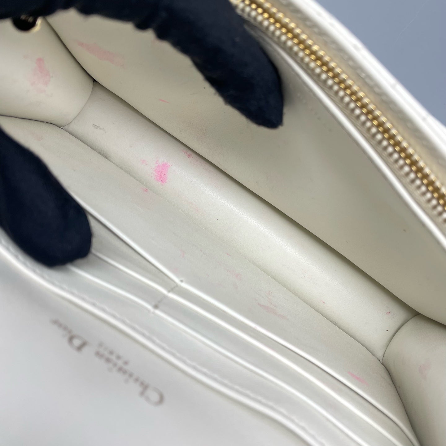 Dior - Daily Cannage Chain Bag - Leather - White - (mini)