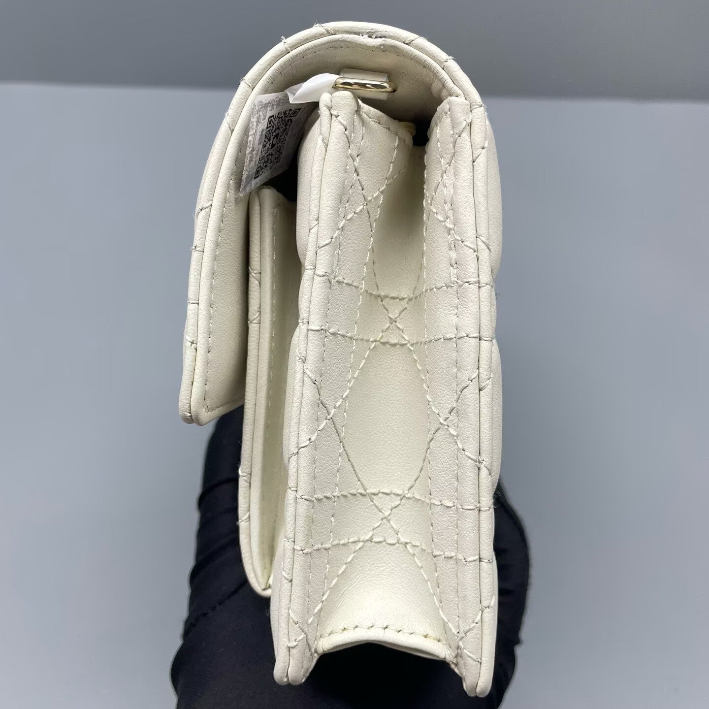 Dior - Daily Cannage Chain Bag - Leather - White - (Mini)