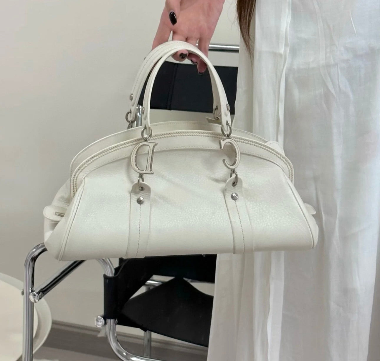 Dior - Detective Bag - Leather - White - (medium)