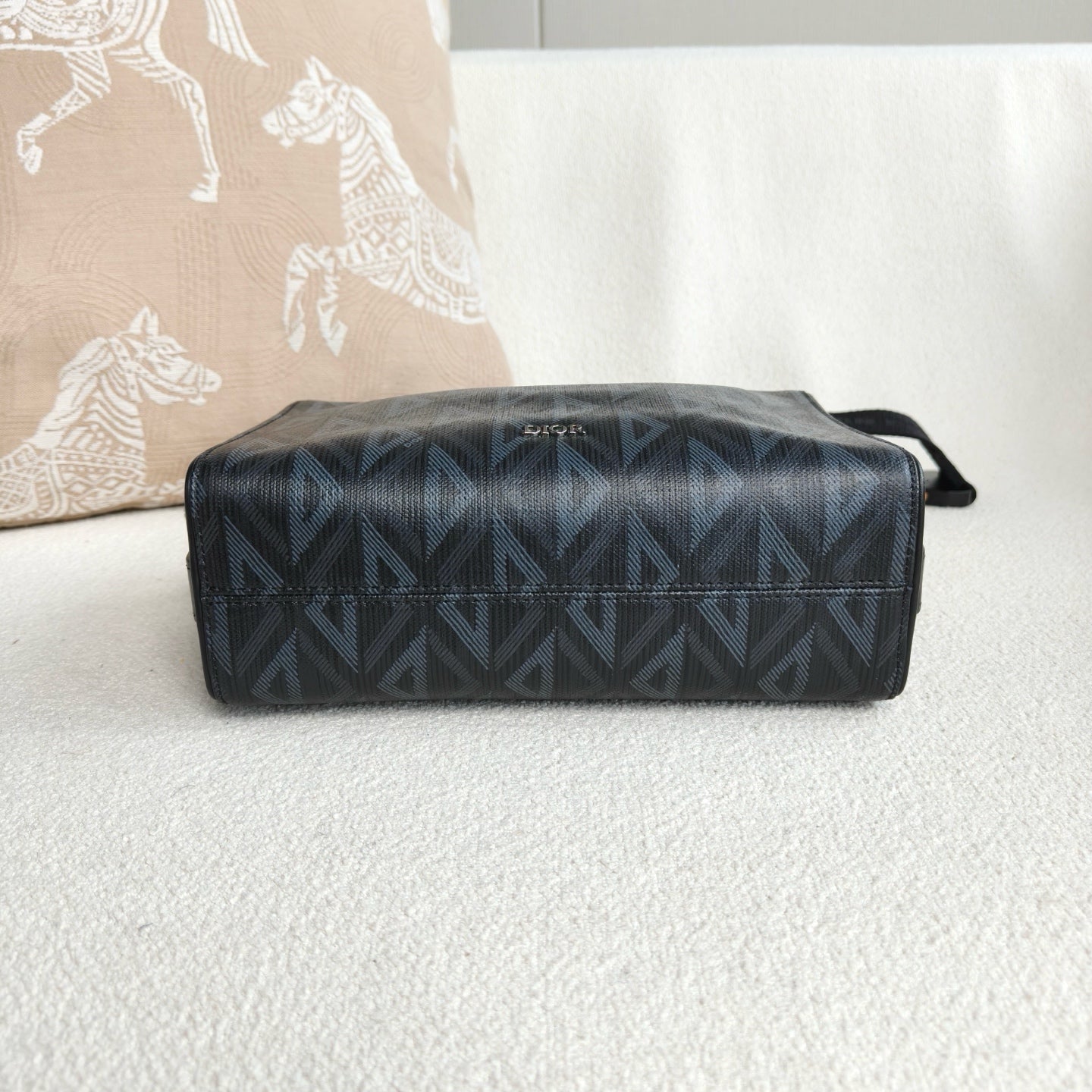 Dior - Diamond Phantom Camera Bag - Coated canvas with leather trim - Black - (small)