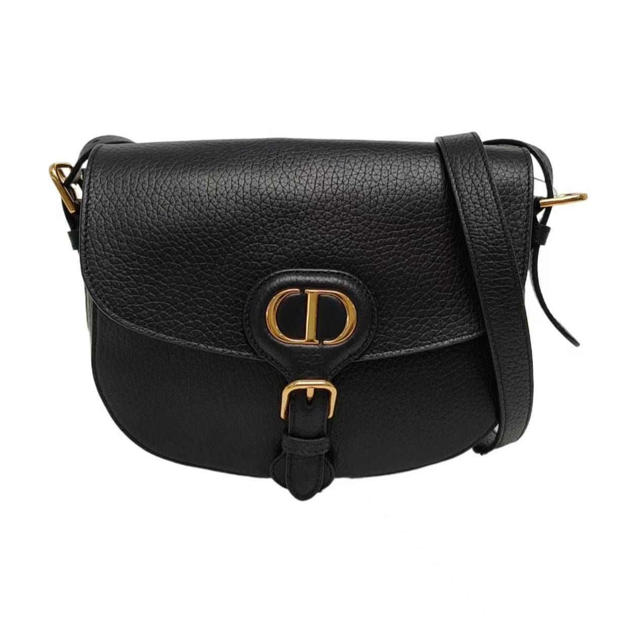Dior - Dior Bobby Handbag - Grained cowhide leather - Black - (medium)