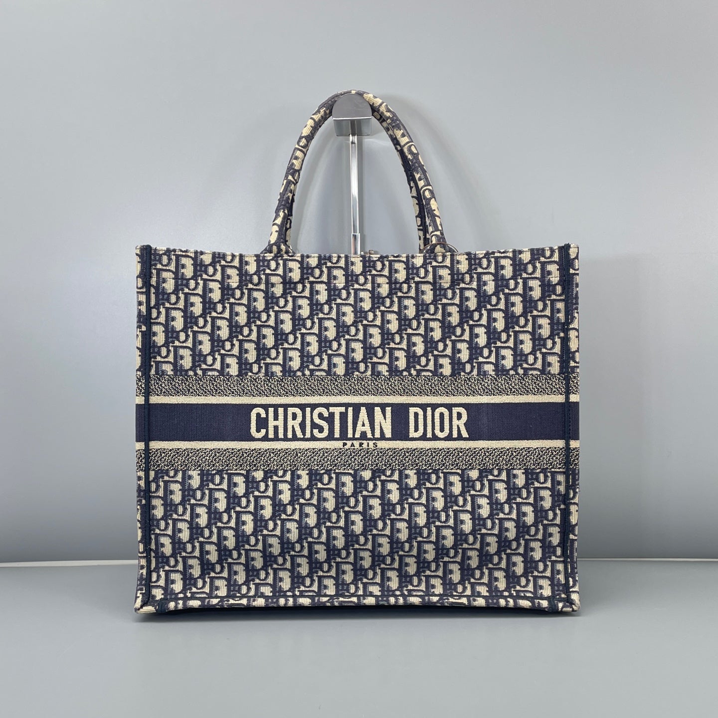 Dior - Dior Book Tote - Cloth - Blue - (large)