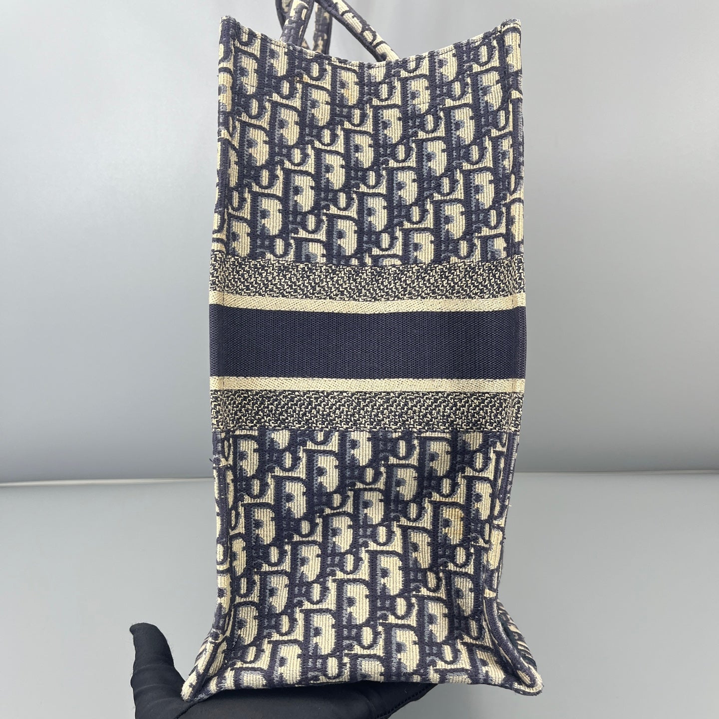 Dior - Dior Book Tote - Cloth - Blue - (large)