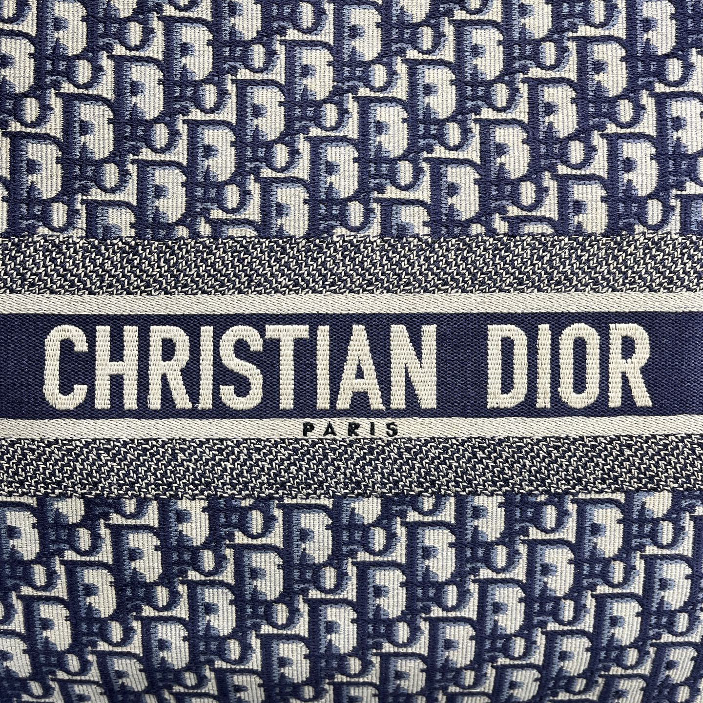 Dior - Dior Book Tote - Cloth - Blue - (large)