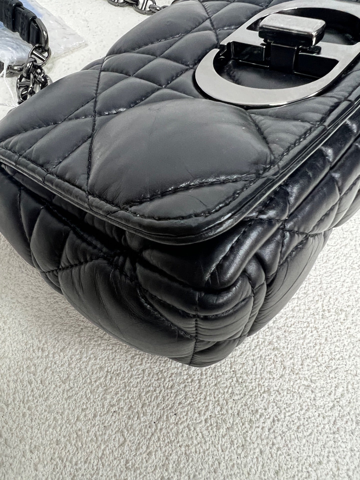 Dior - Dior Caro - Leather - Black - (small)