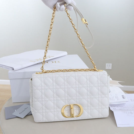 Dior - Dior Caro - Leather - White - (large)