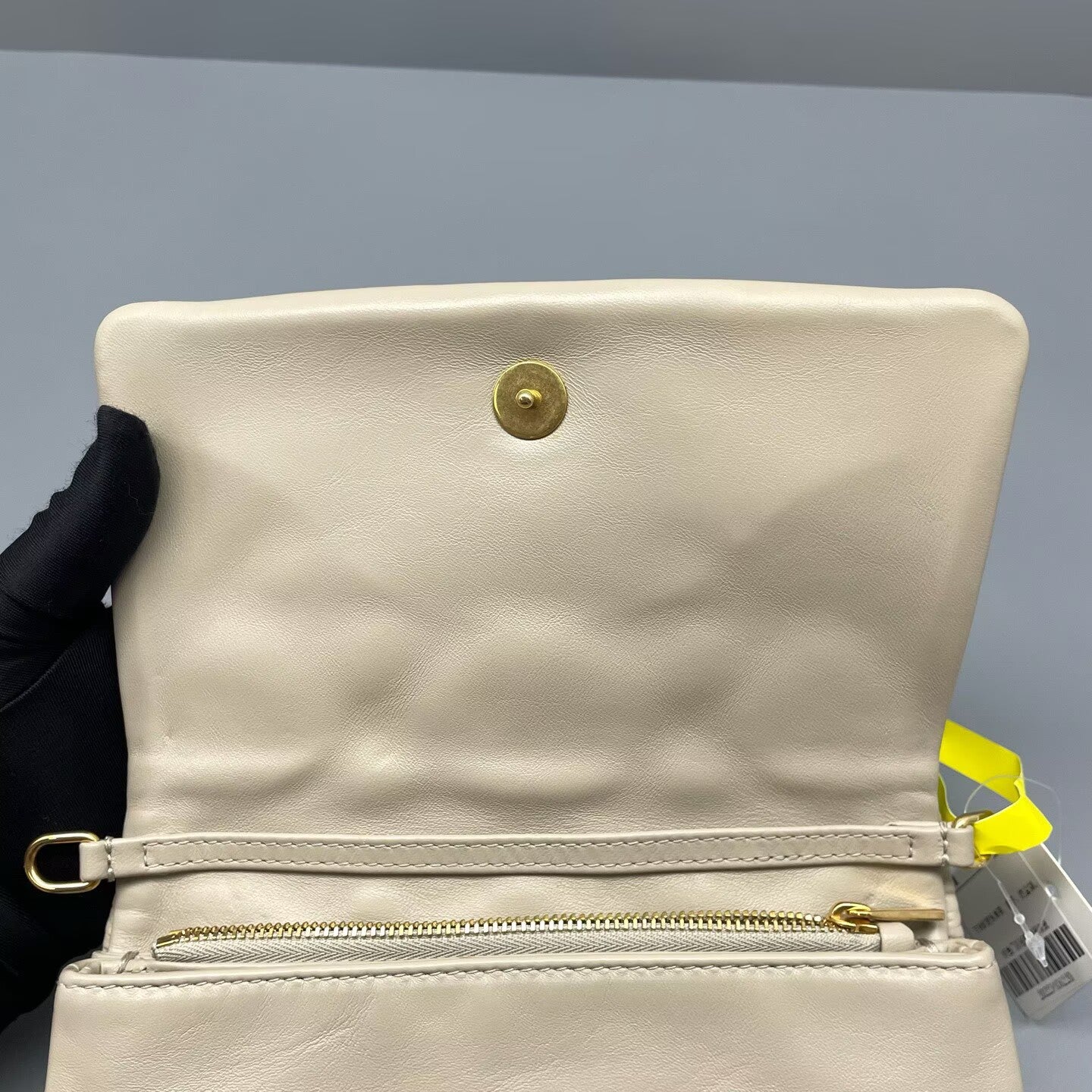 Dior - Dior Cloud Cannage Wallet on Chain - Lambskin leather - Beige - (mini)