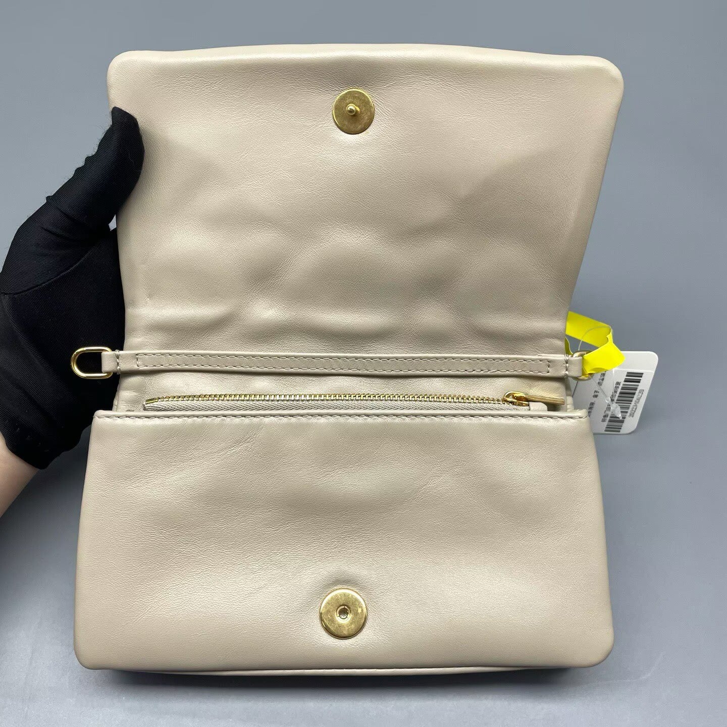 Dior - Dior Cloud Cannage Wallet on Chain - Lambskin leather - Beige - (mini)