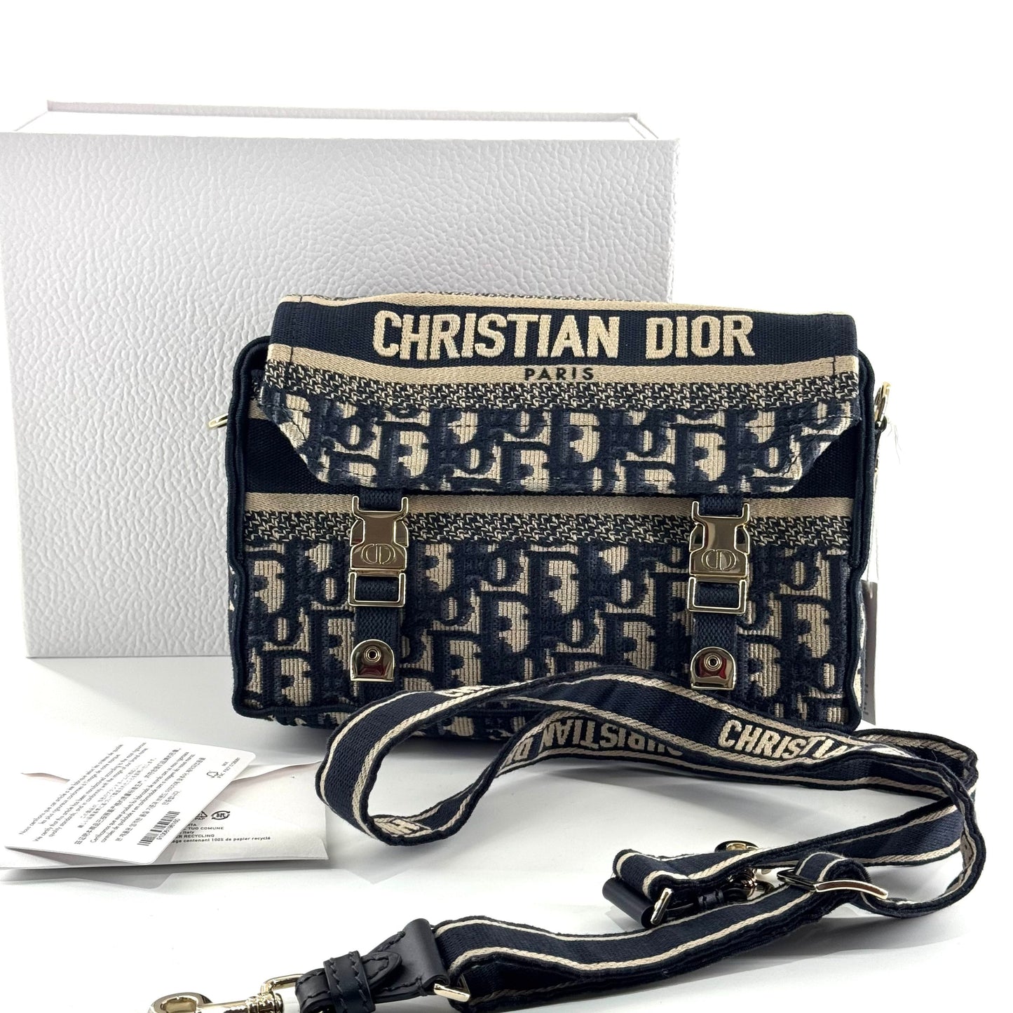 Dior - Dior Oblique Messenger Bag - Cloth - Multicolour