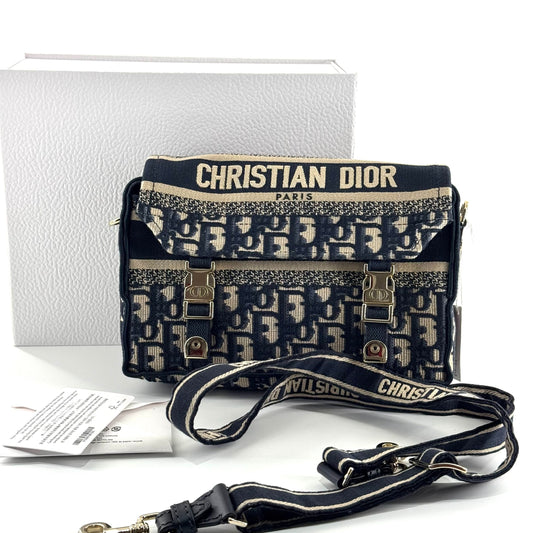 Dior - Dior Oblique Messenger Bag - Cloth - Multicolour