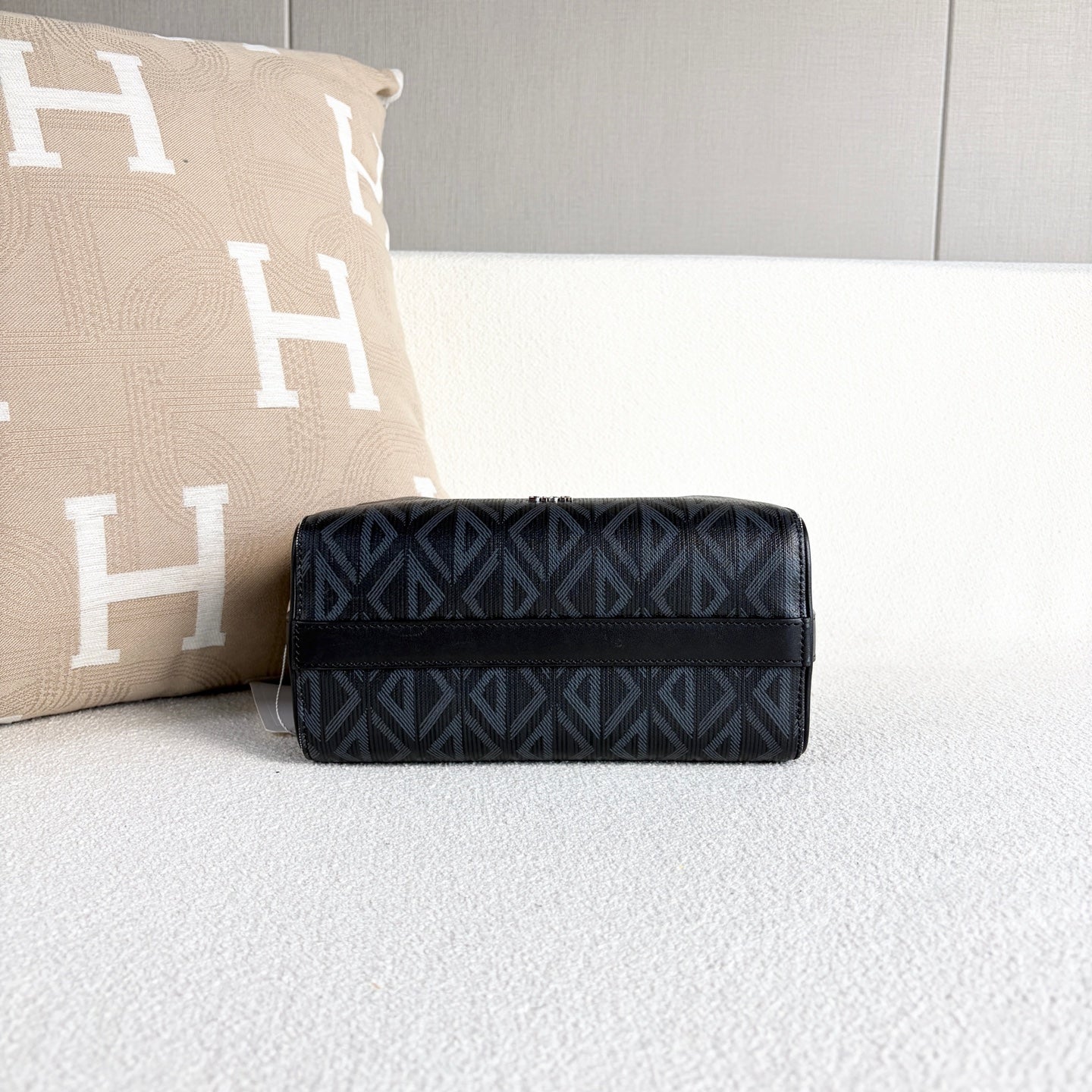 Dior - Dior Oblique Phantom Camera Bag - Dior Oblique canvas with leather trim - Black and Grey - (small)