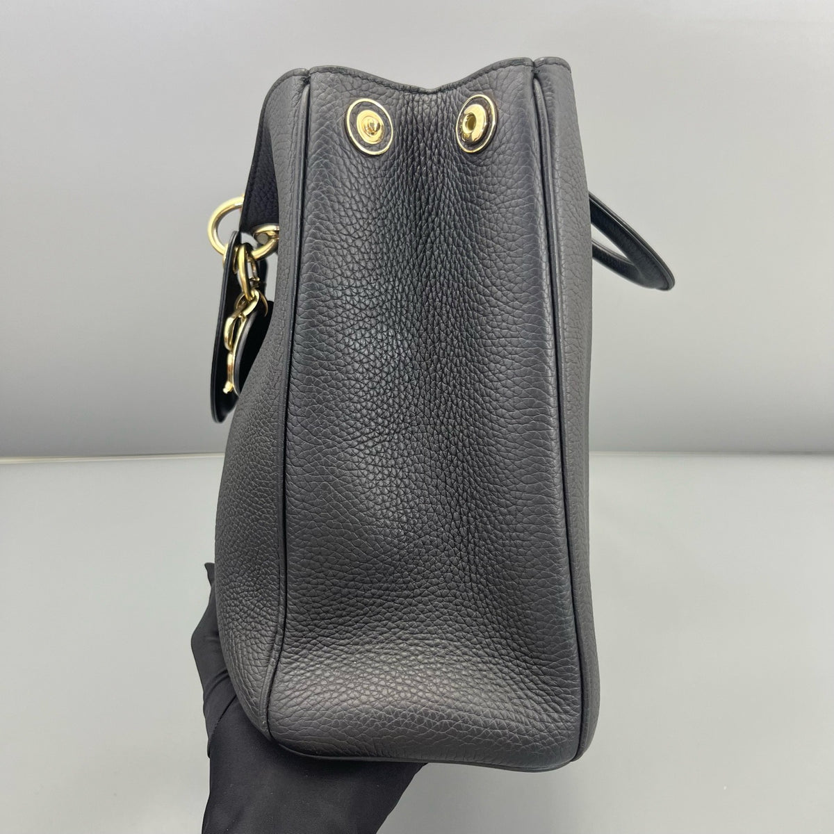 Dior - Dior Tote Bag with Pouch - Leather - Black - (large)