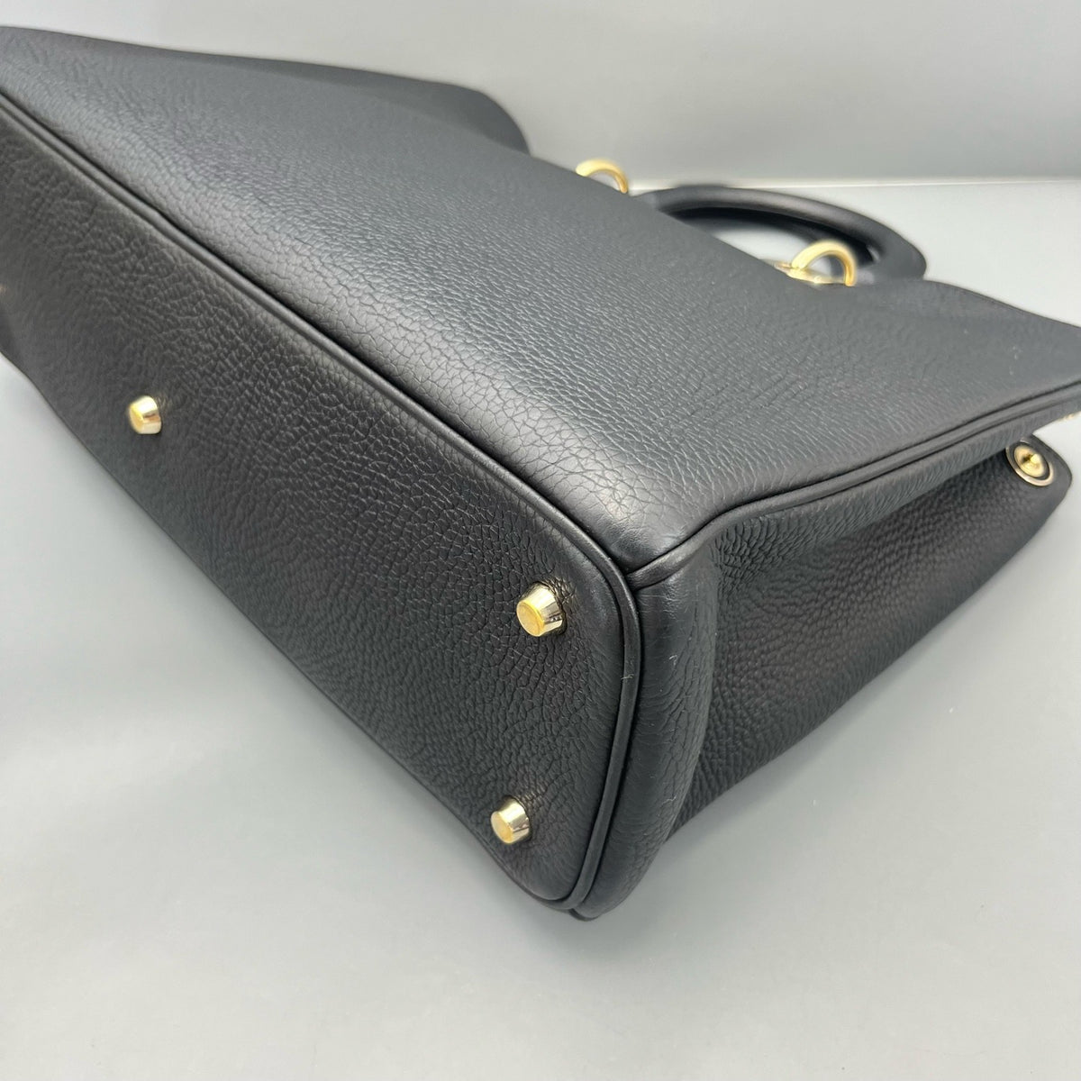 Dior - Dior Tote Bag with Pouch - Leather - Black - (large)
