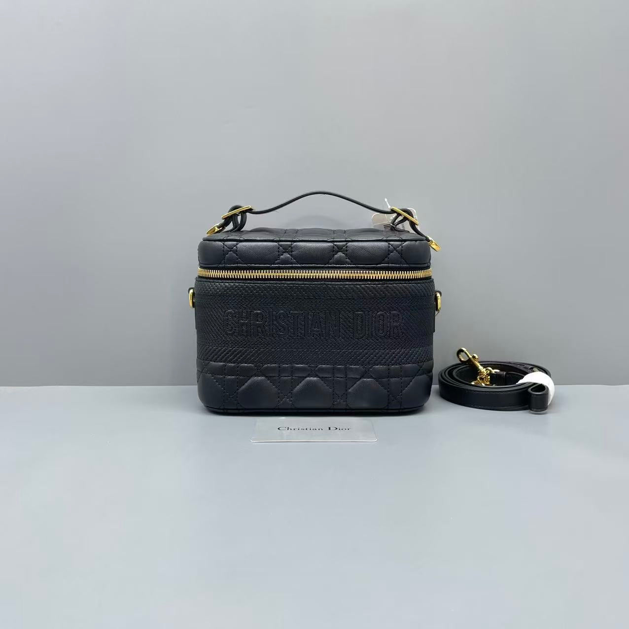 Dior - Dior Vanity Case - Leather - Black - (mini)
